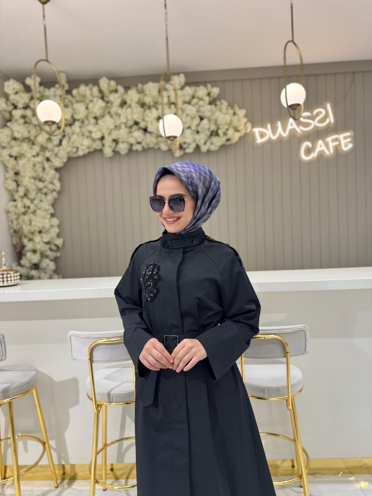 Madalyn Trençkot  - SİYAH