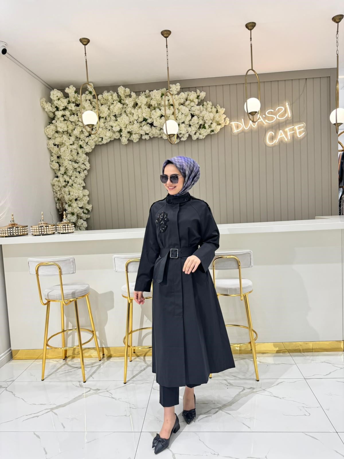 Madalyn Trençkot  - SİYAH