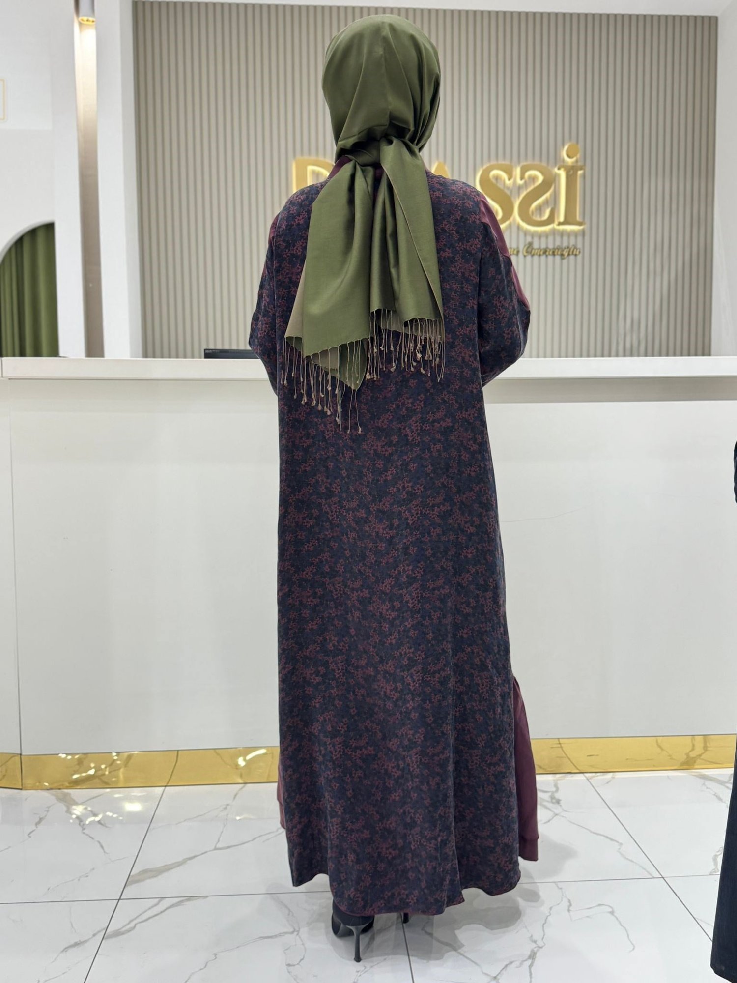 Misswhence 3290 Elbise  - Bordo
