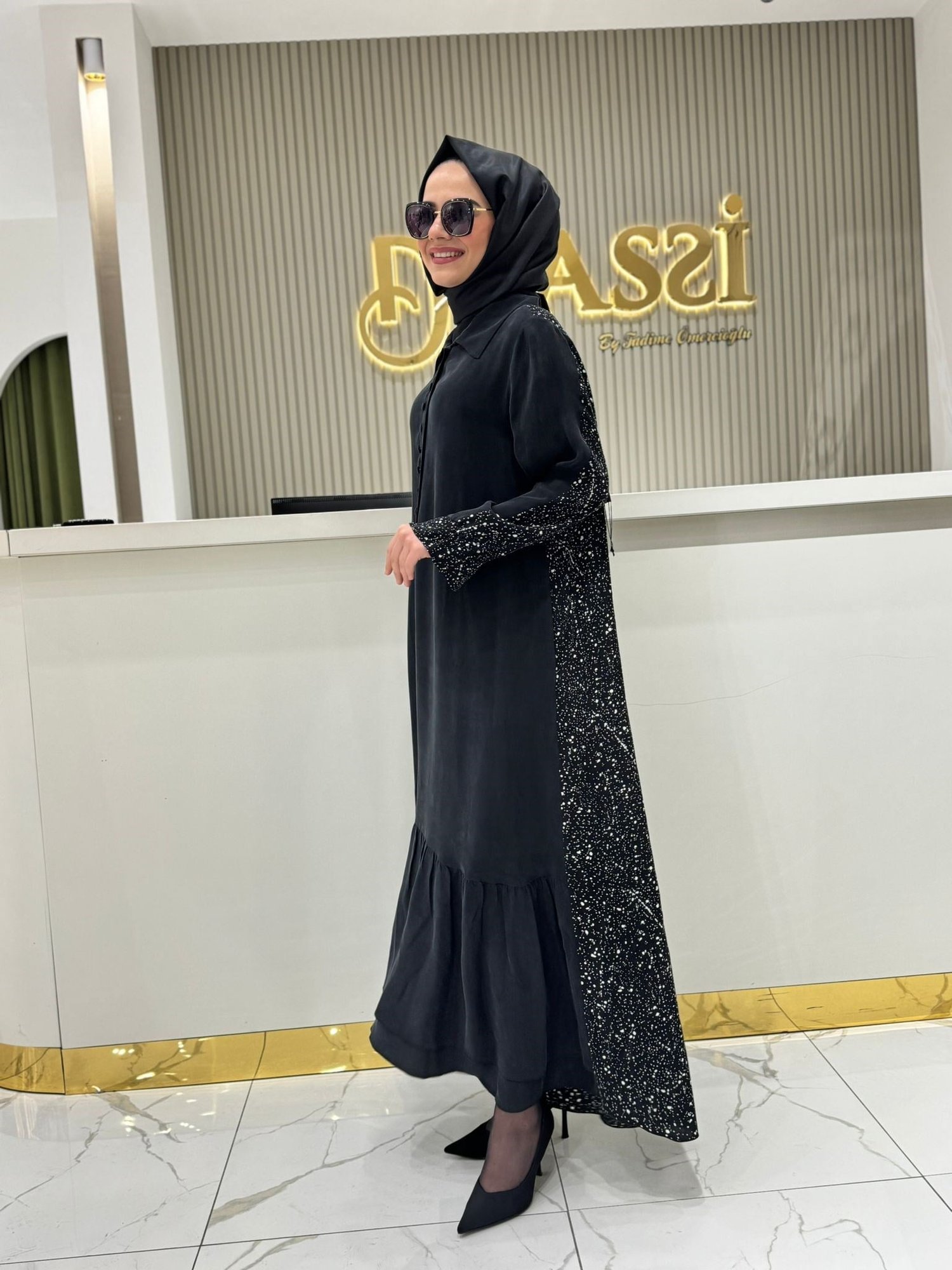 Misswhence 3290 Elbise  - Siyah