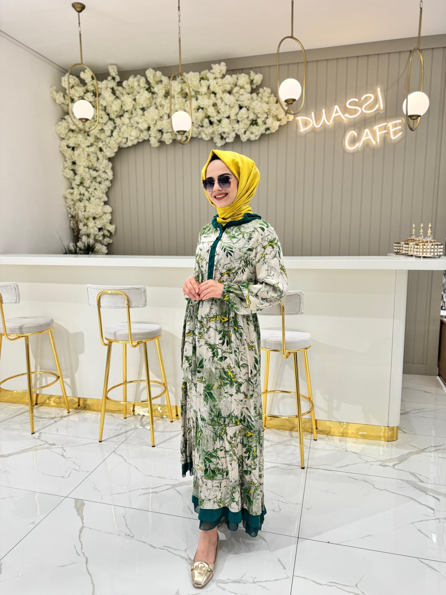 Misswhence 35846 Elbise  - YEŞİL
