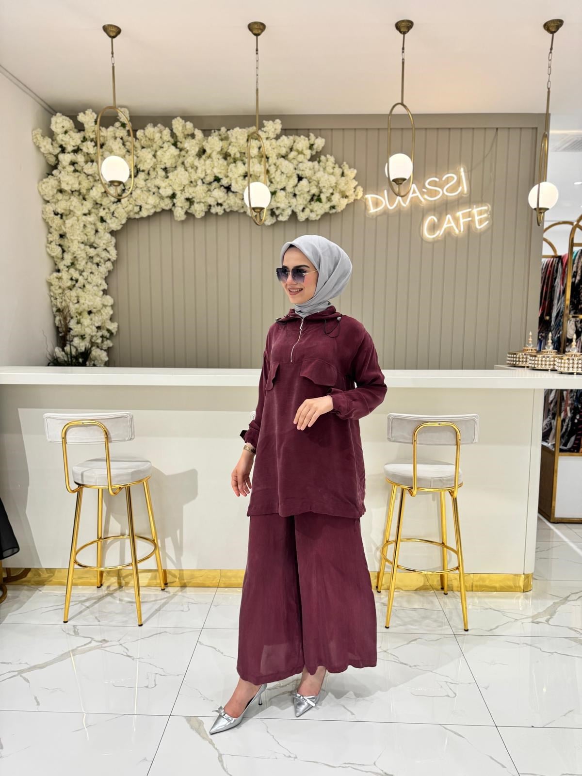 Misswhence 37007 Takım  - BORDO