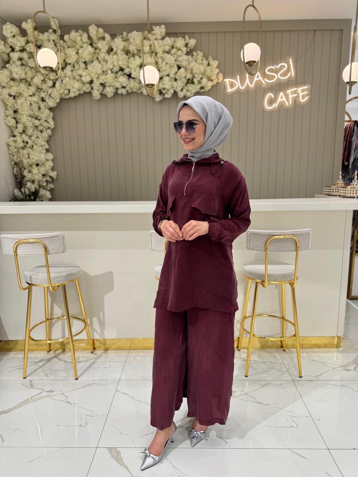 Misswhence 37007 Takım  - BORDO