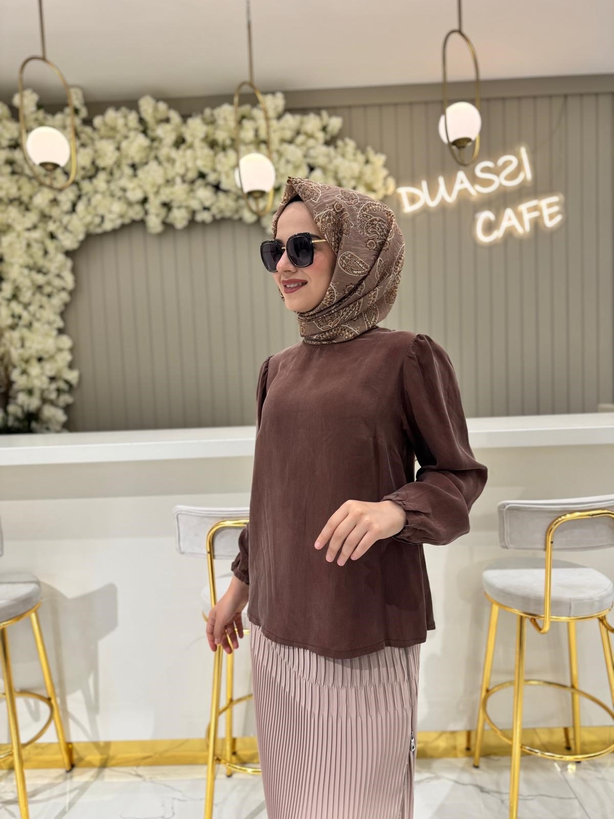Misswhence 37019 Tunik  - KAHVE