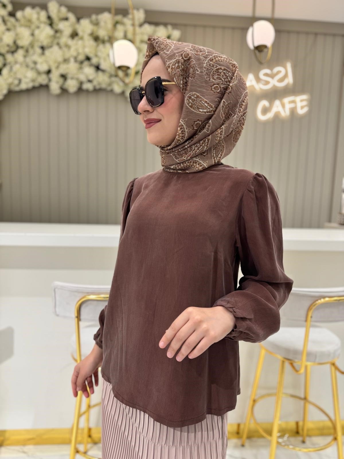 Misswhence 37019 Tunik  - KAHVE