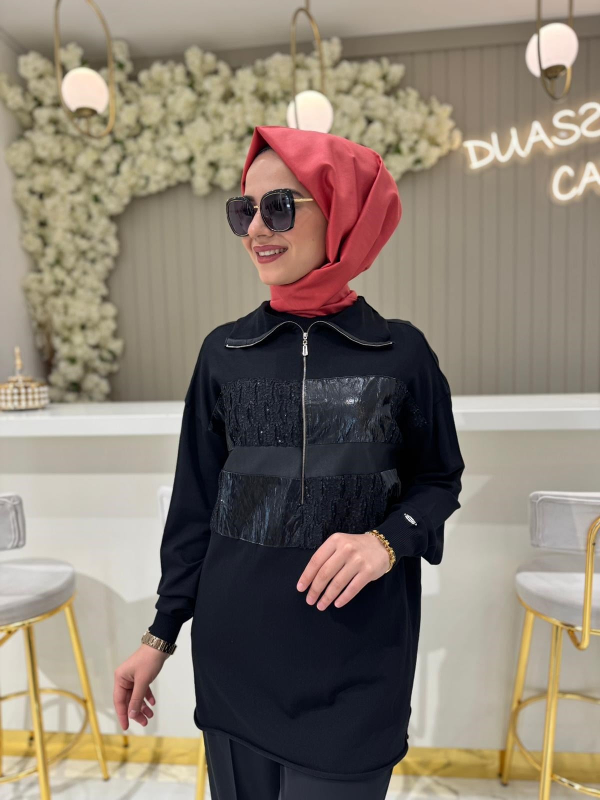 Misswhence 38001 Tunik  - Siyah