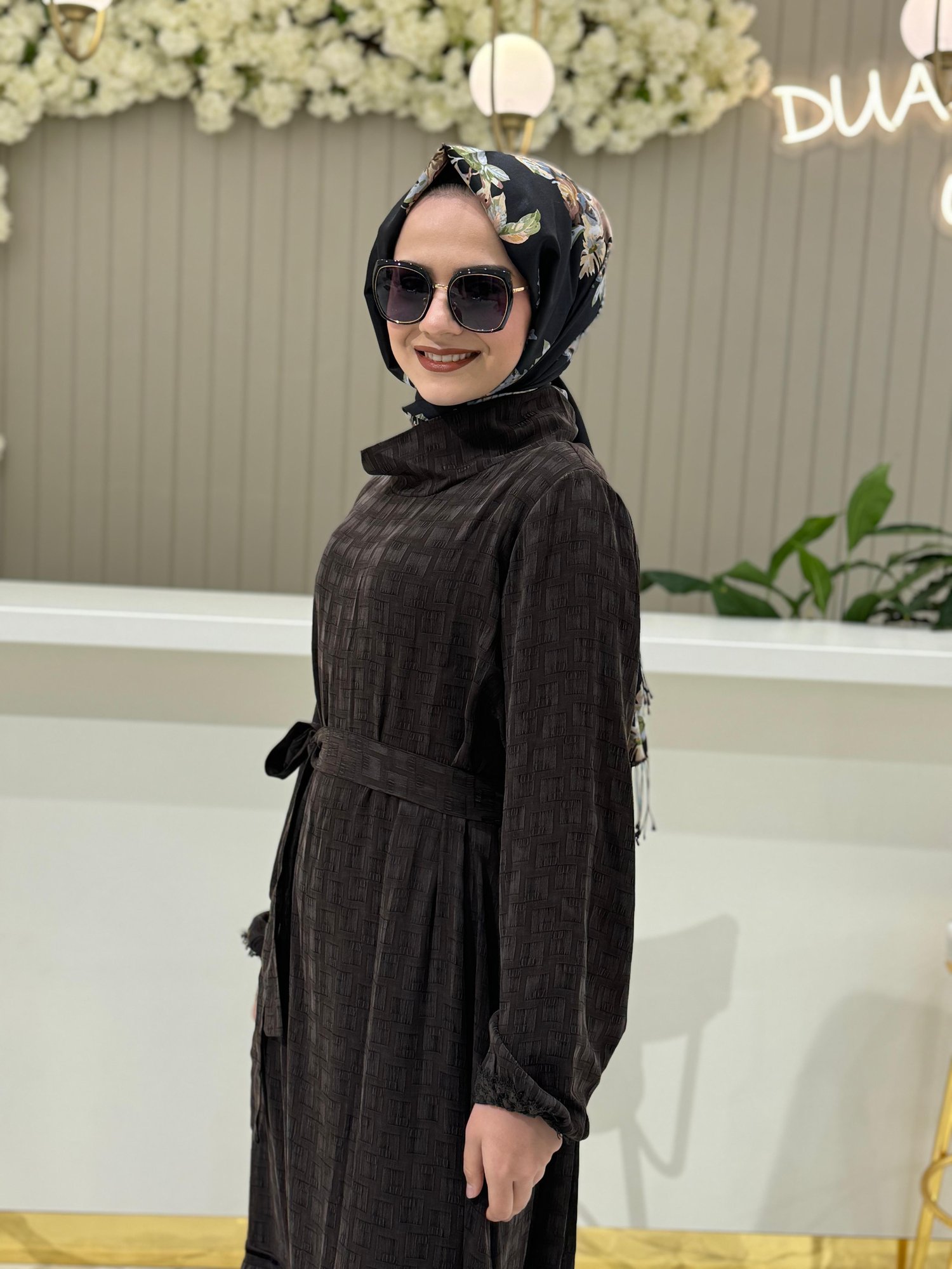 Misswhence Elbise 36811 - KAHVE