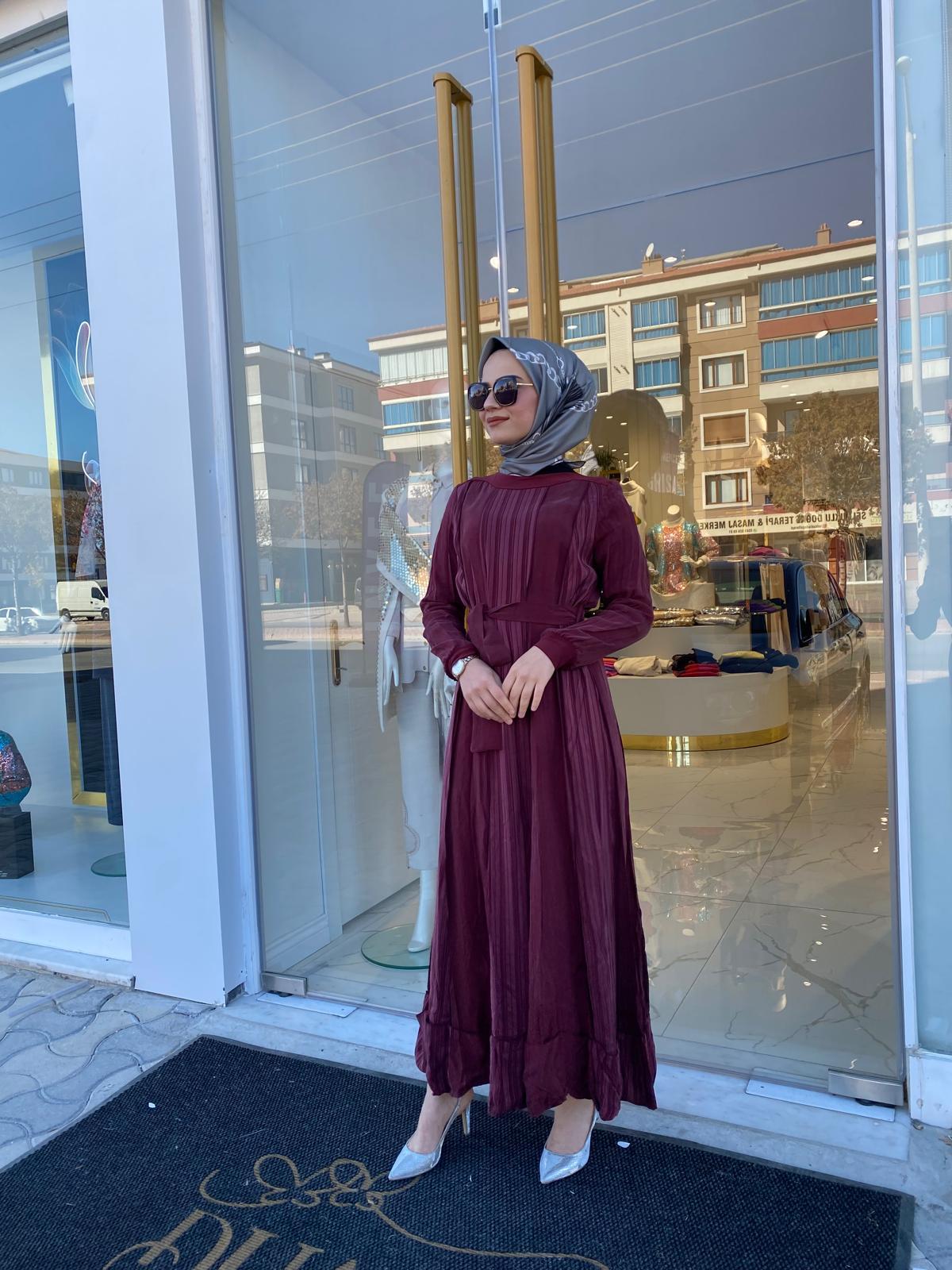 Misswhence Elbise 36820 - BORDO