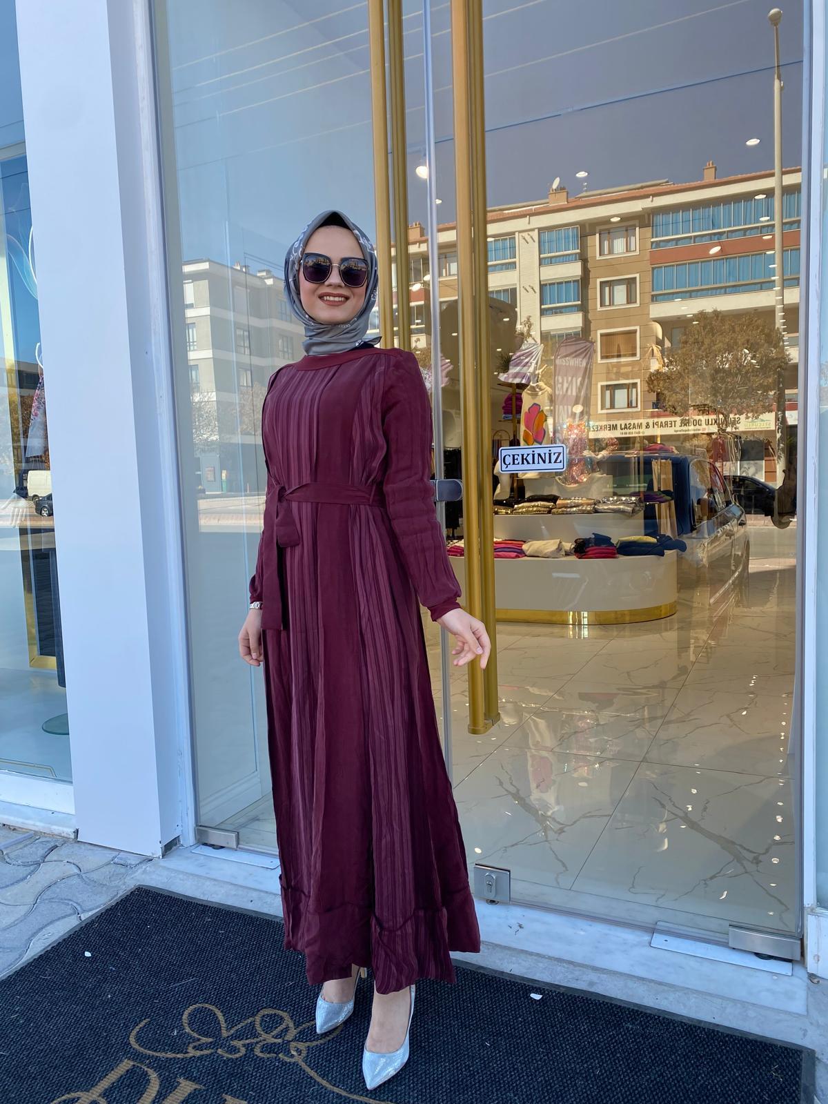 Misswhence Elbise 36820 - BORDO