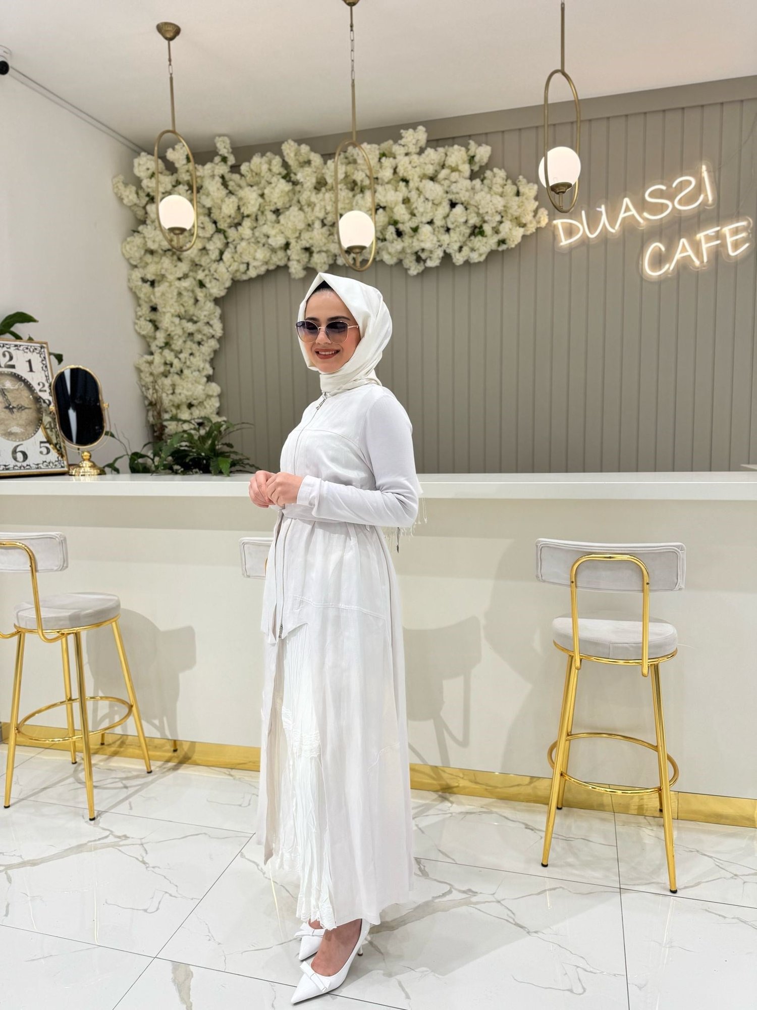 Misswhence Elbise 37806-T - Beyaz
