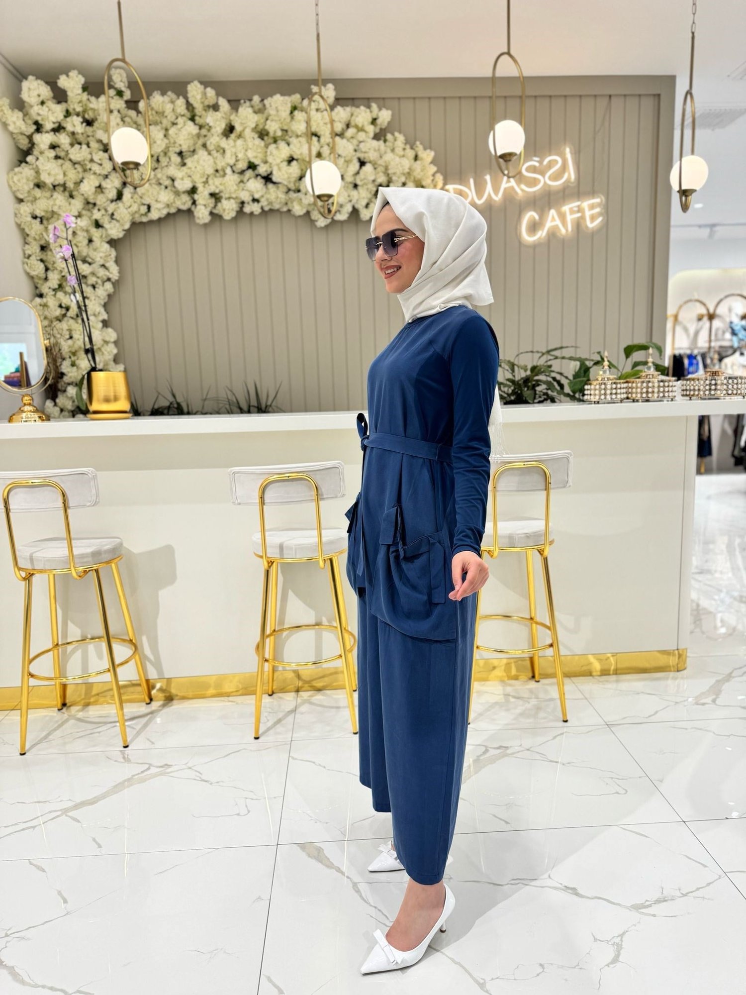 Misswhence Elbise 37814-İ - İNDİGO