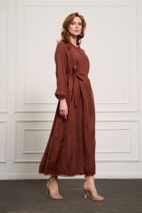 Misswhence Elbise 37831-T - TURUNCU