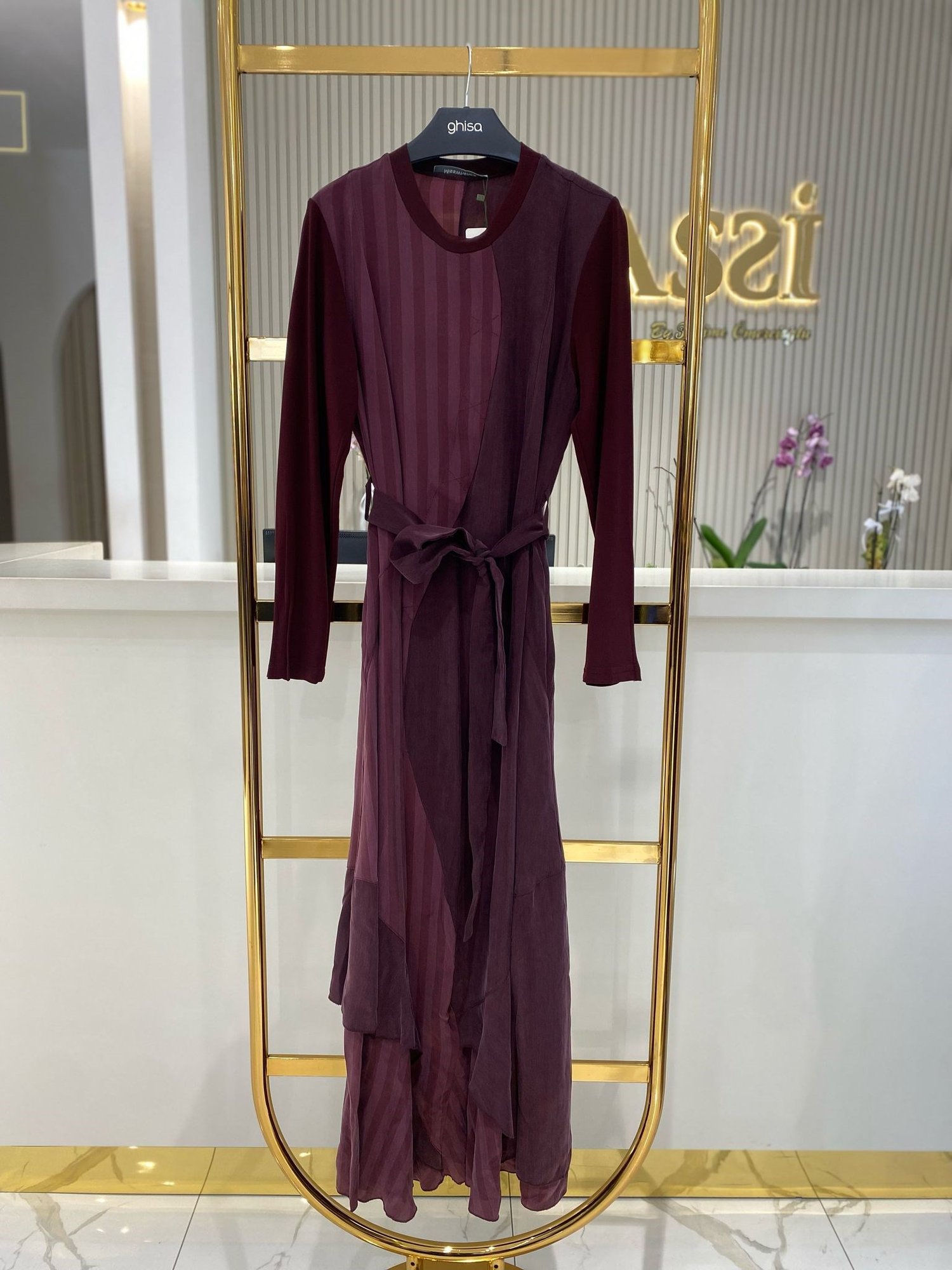 Misswhence Elbise 37839 - BORDO