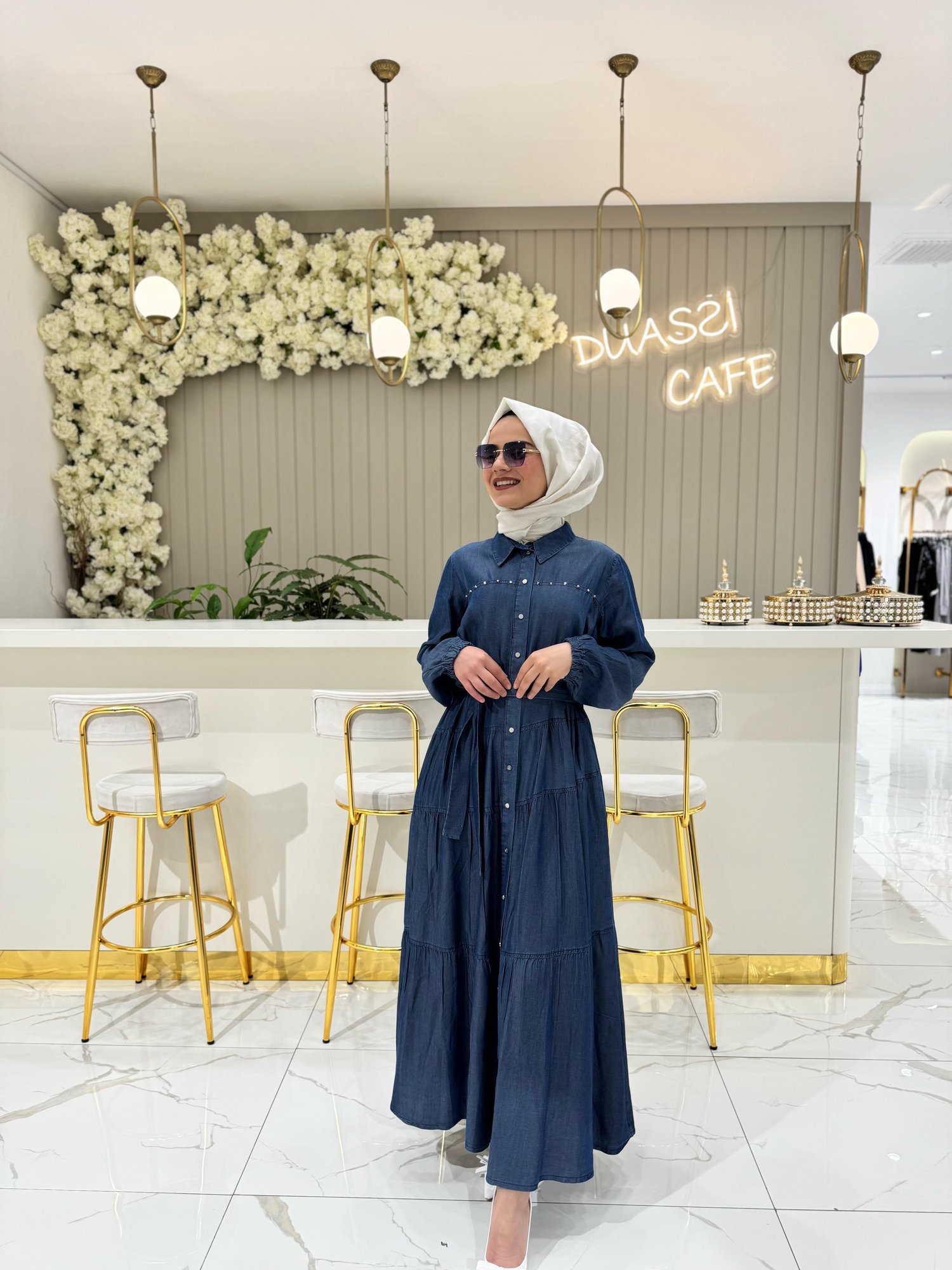 Misswhence Elbise 37842-L - LACİVERT
