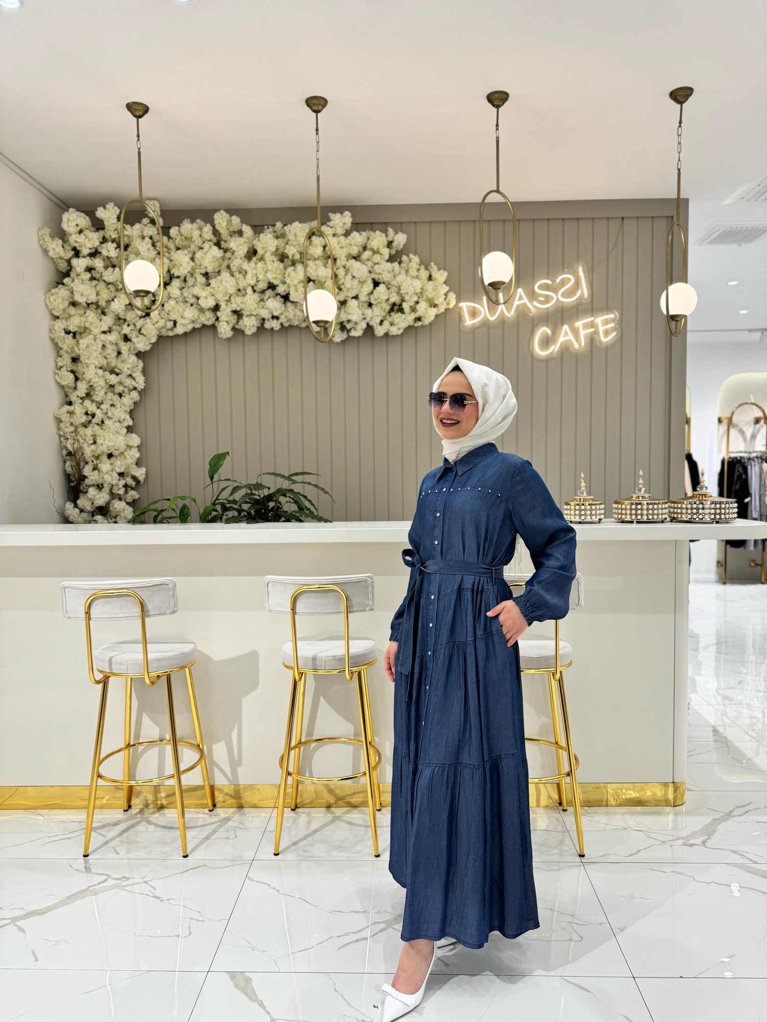 Misswhence Elbise 37842-L - LACİVERT