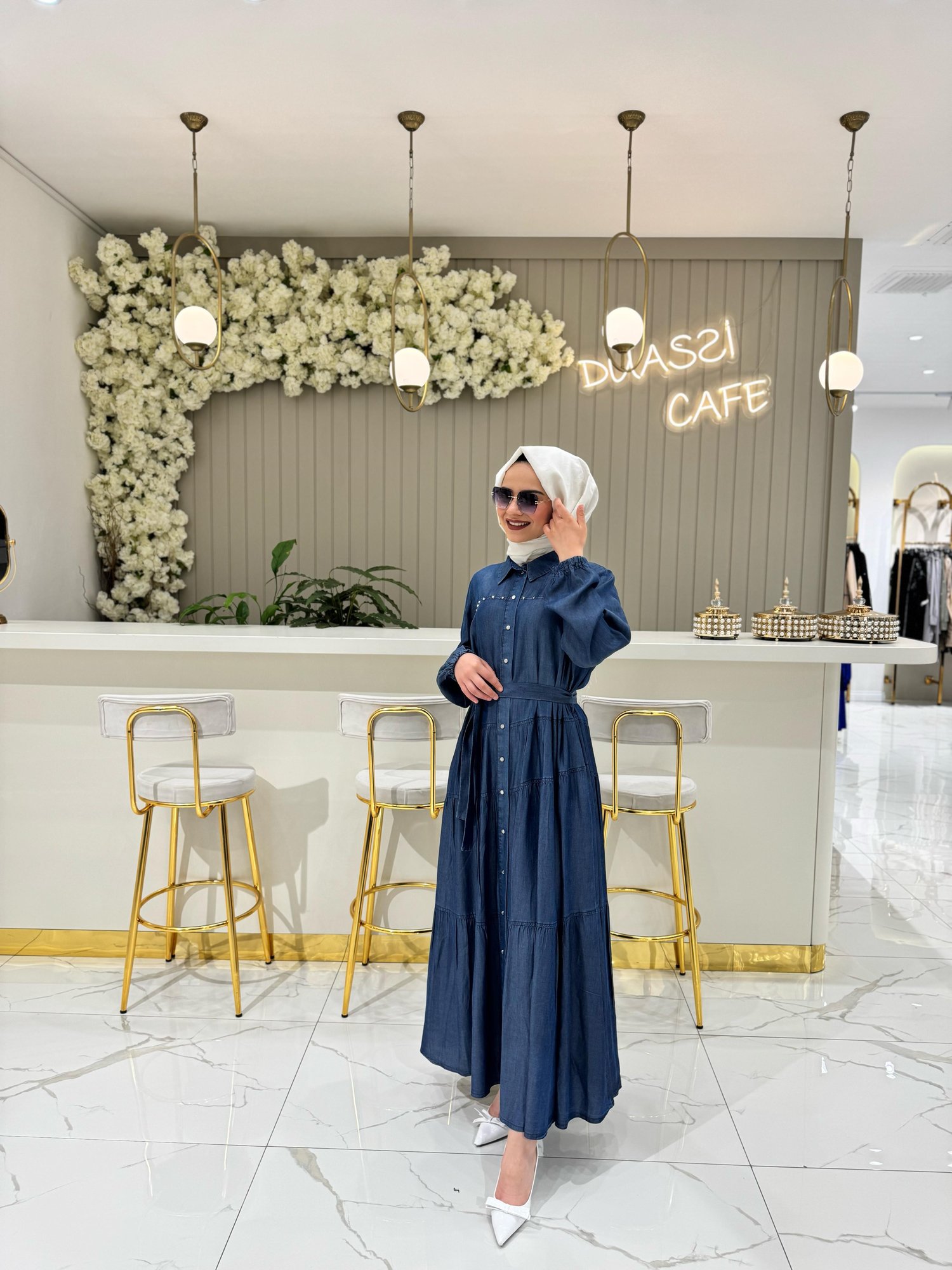 Misswhence Elbise 37842-L - LACİVERT