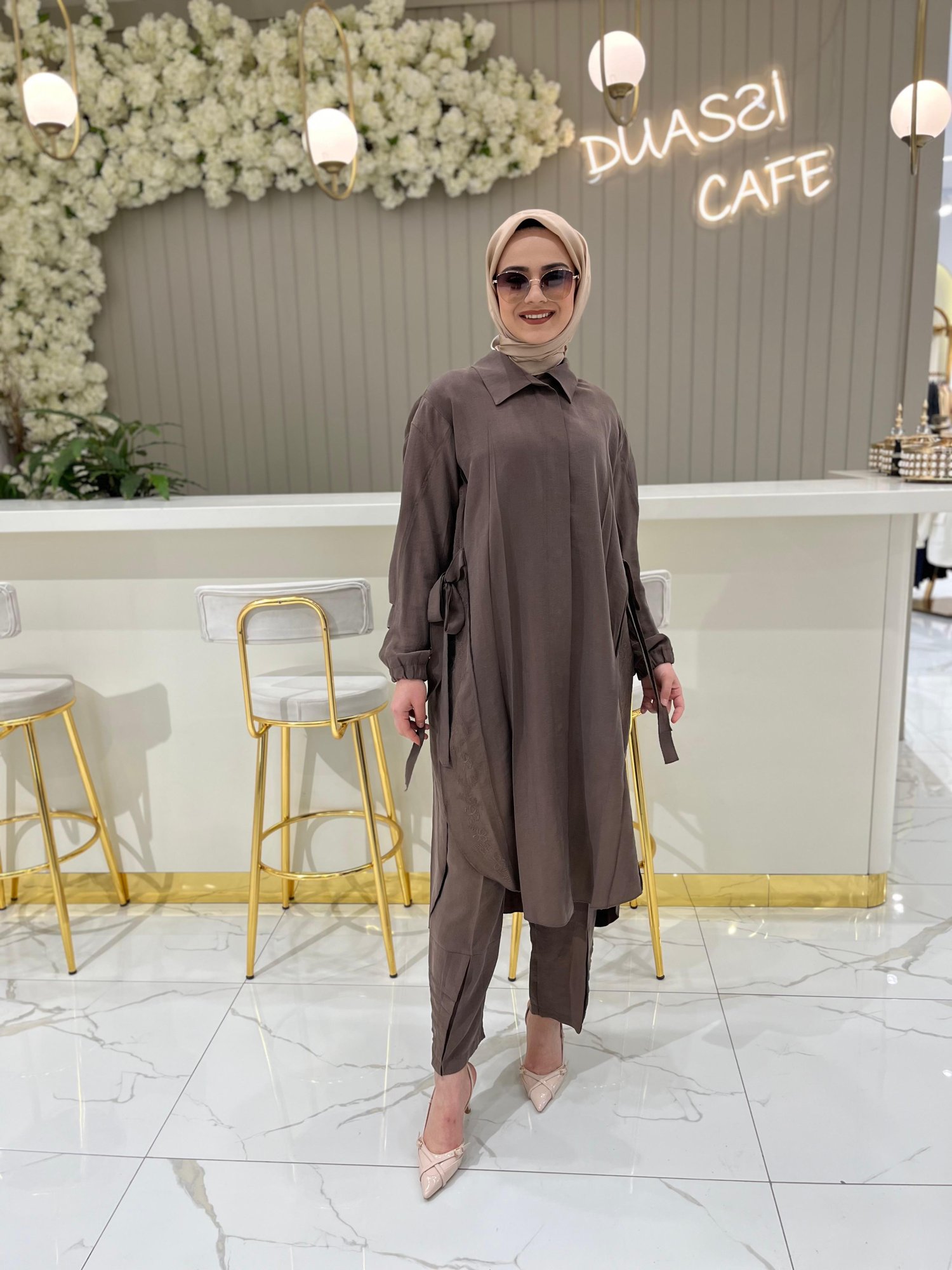 Misswhence Gömlek Takım 37301-K - KAHVE