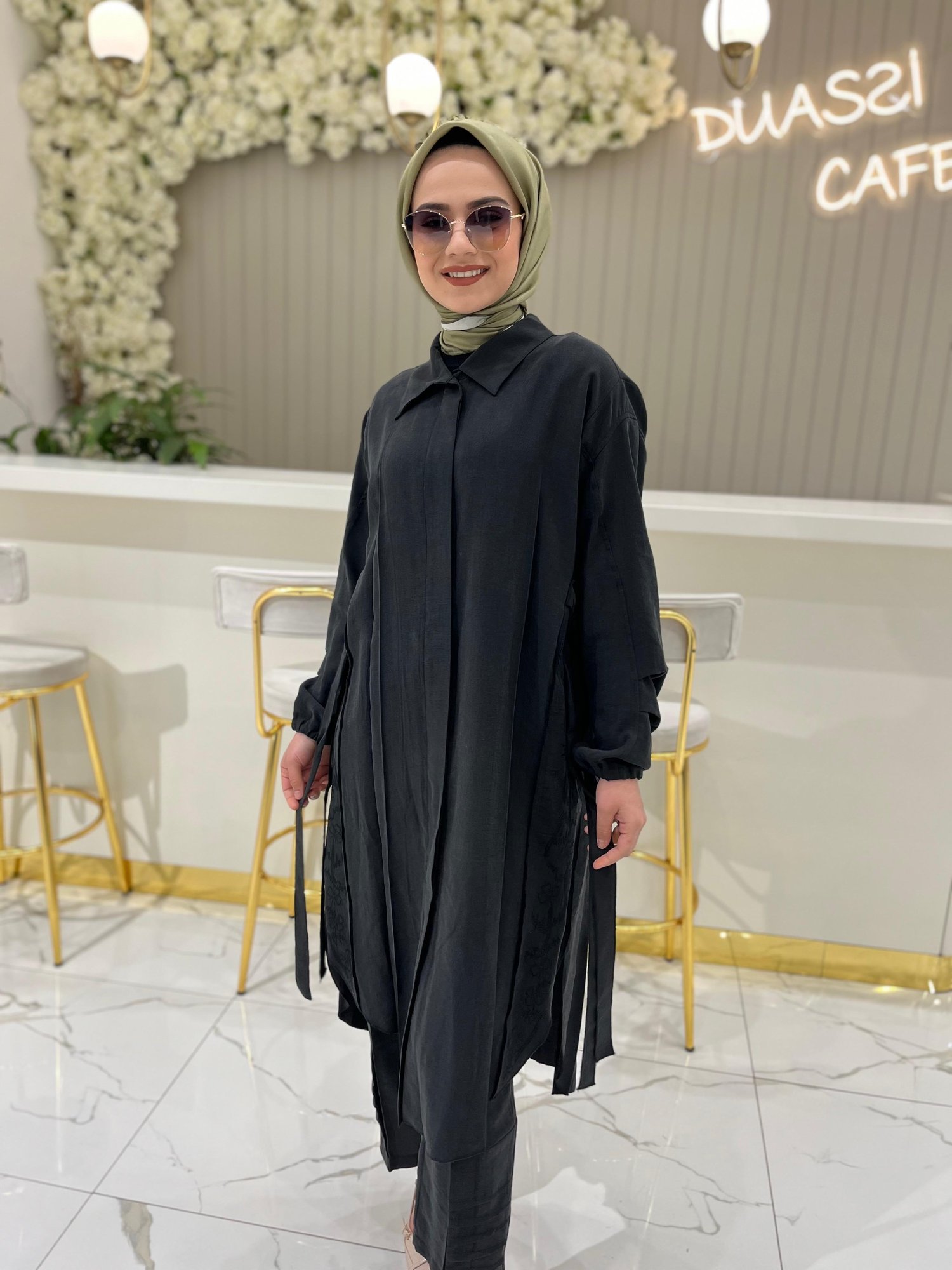 Misswhence Gömlek Takım 37301-S - SİYAH