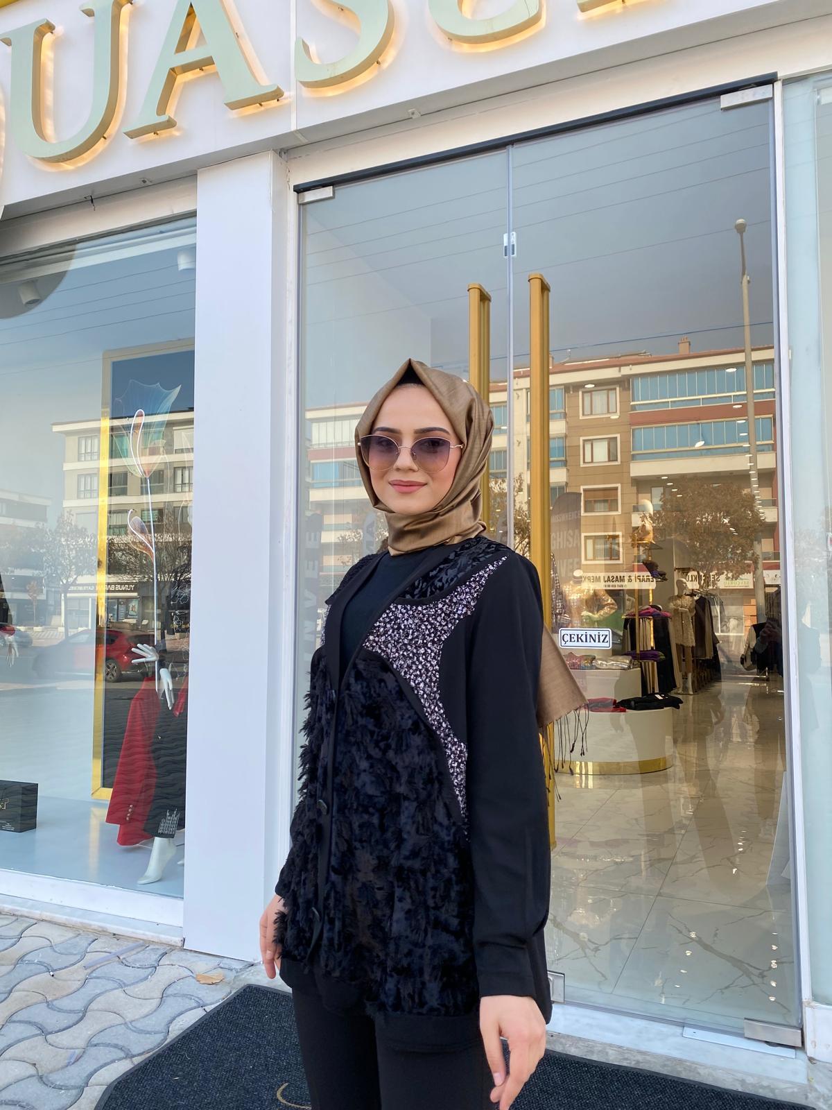 Misswhence Hırka 36201 - SİYAH