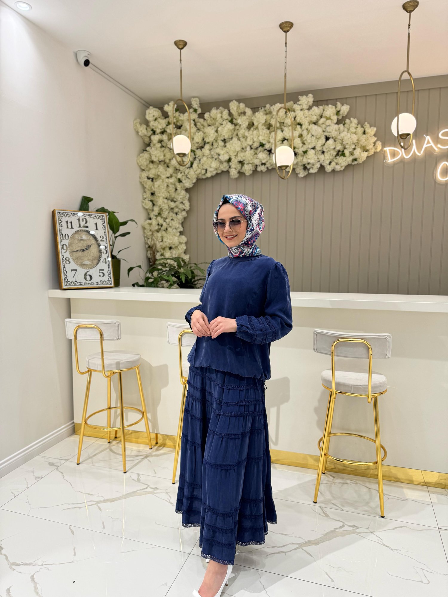 Misswhence Tunik Takım 37005-İ - İNDİGO