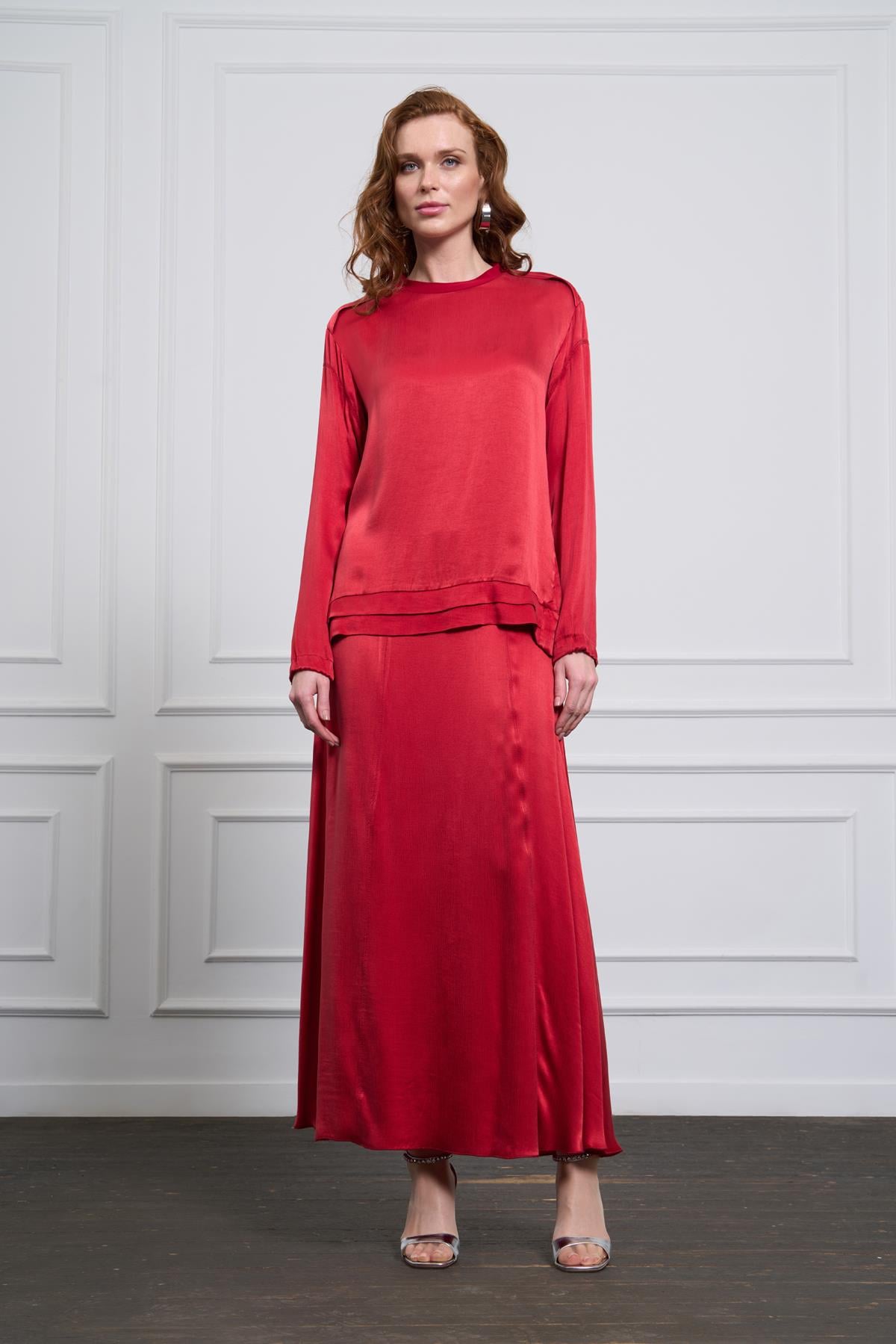 Misswhence Tunik Takım 37008 - Kırmızı