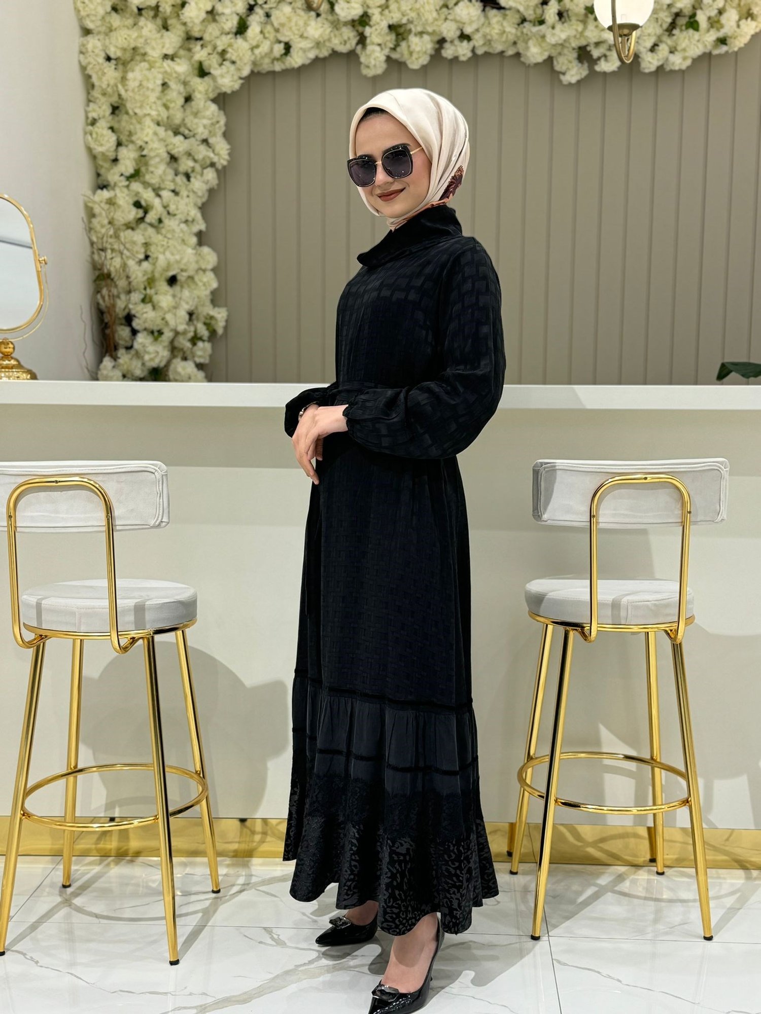 Miswhence Tasarım Elbise 36811 - SİYAH