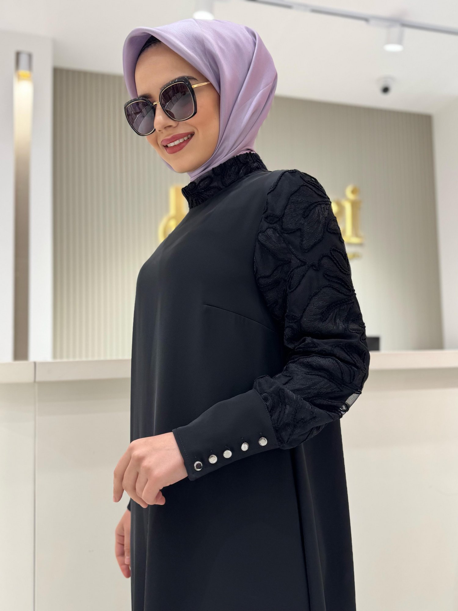Müsemma Alara Elbise  - SİYAH