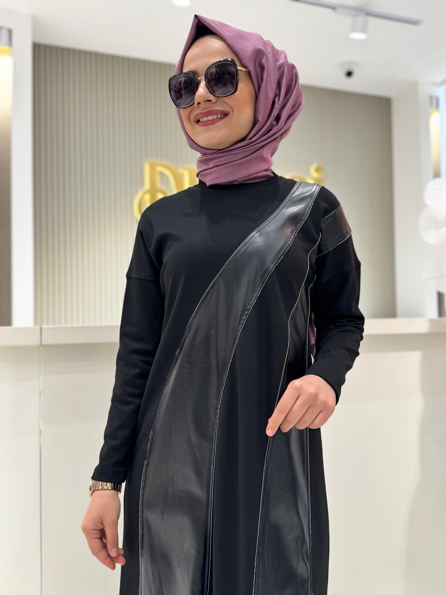 Müsemma Ayşan Elbise  - SİYAH