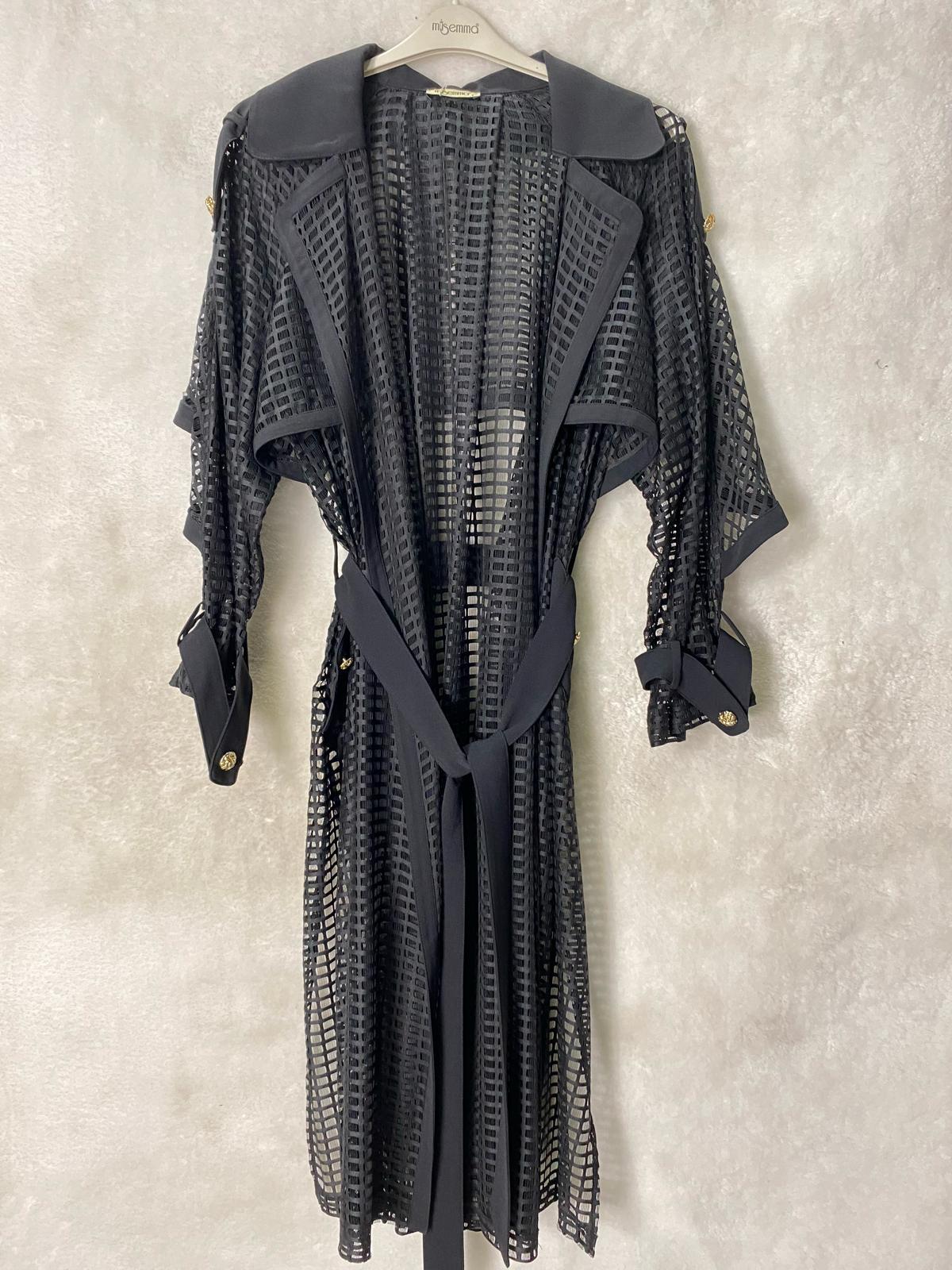 Müsemma Eylül Trench 5412 - SİYAH