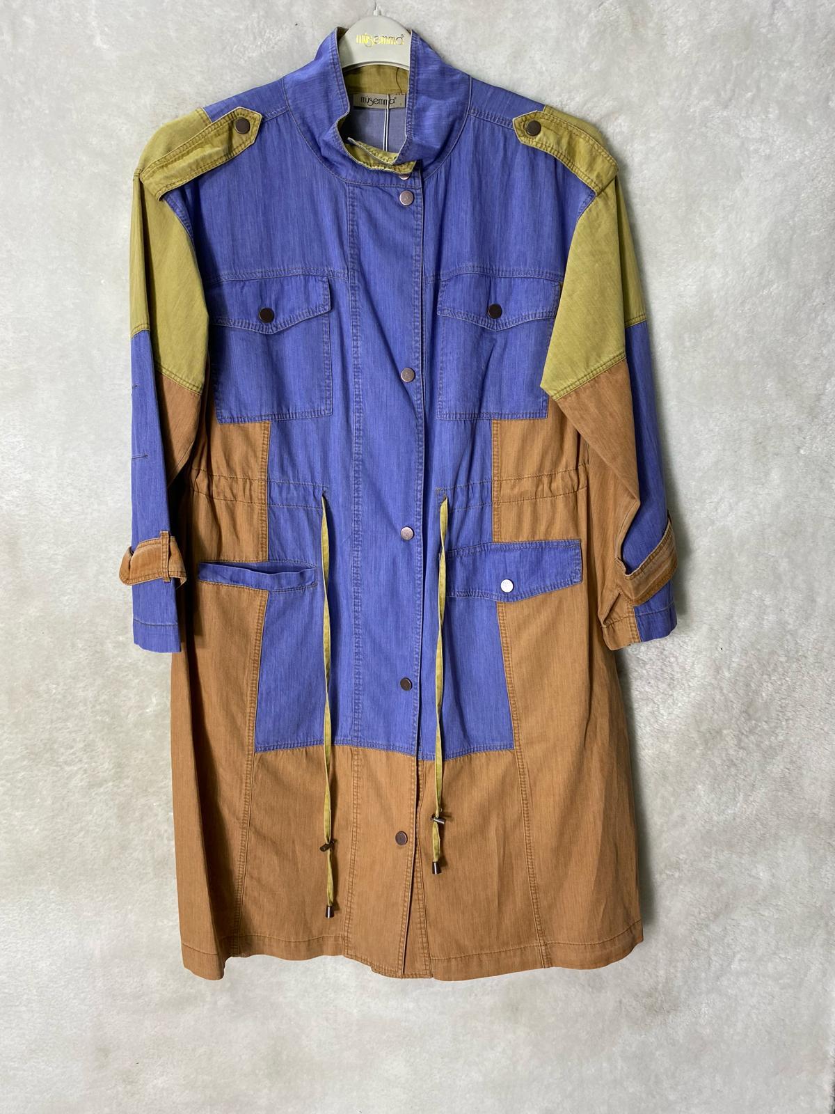Müsemma Gökyüzü Trench 4676 - MAVİ