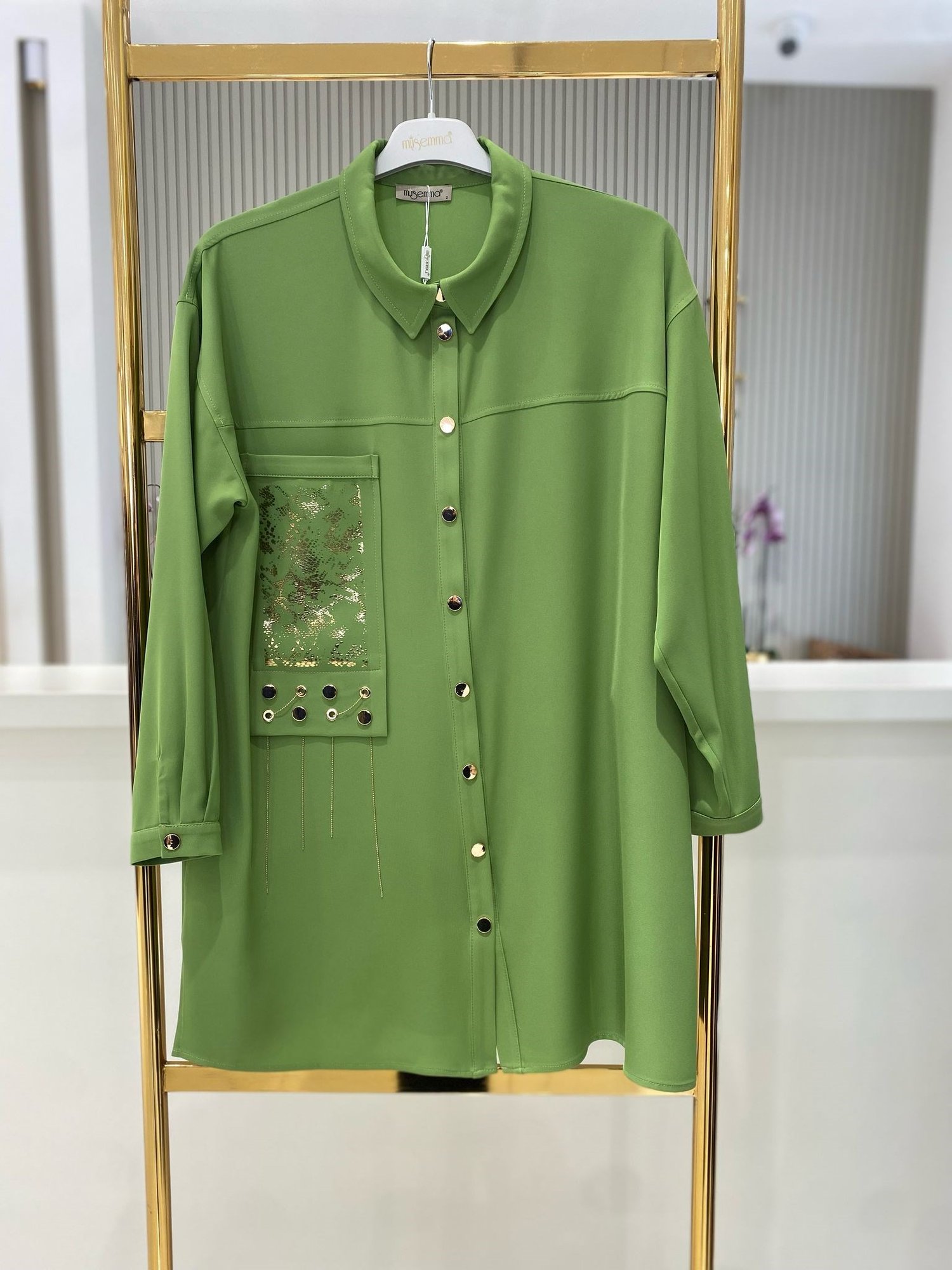 Müsemma Hümeyra Gömlek 4794 - YEŞİL