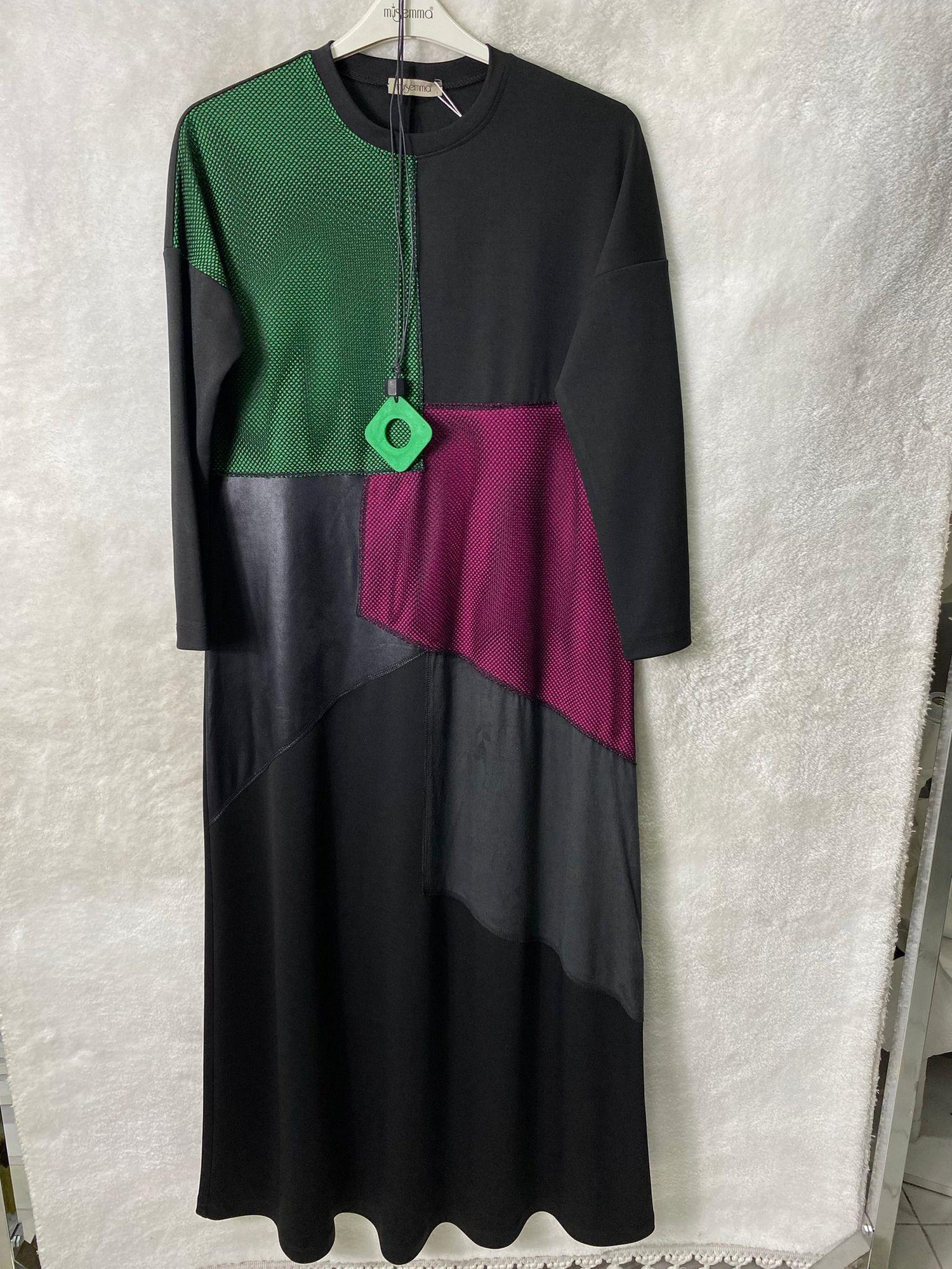 Müsemma Larin Elbise 0706 - SİYAH