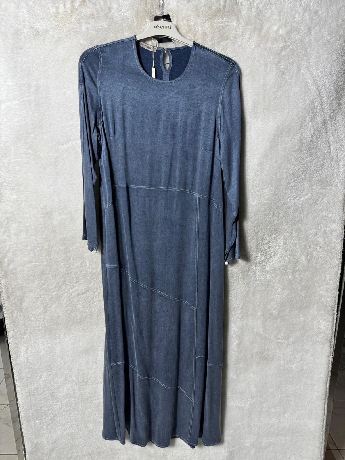 Müsemma Mahperi Elbise 3573 - MAVİ