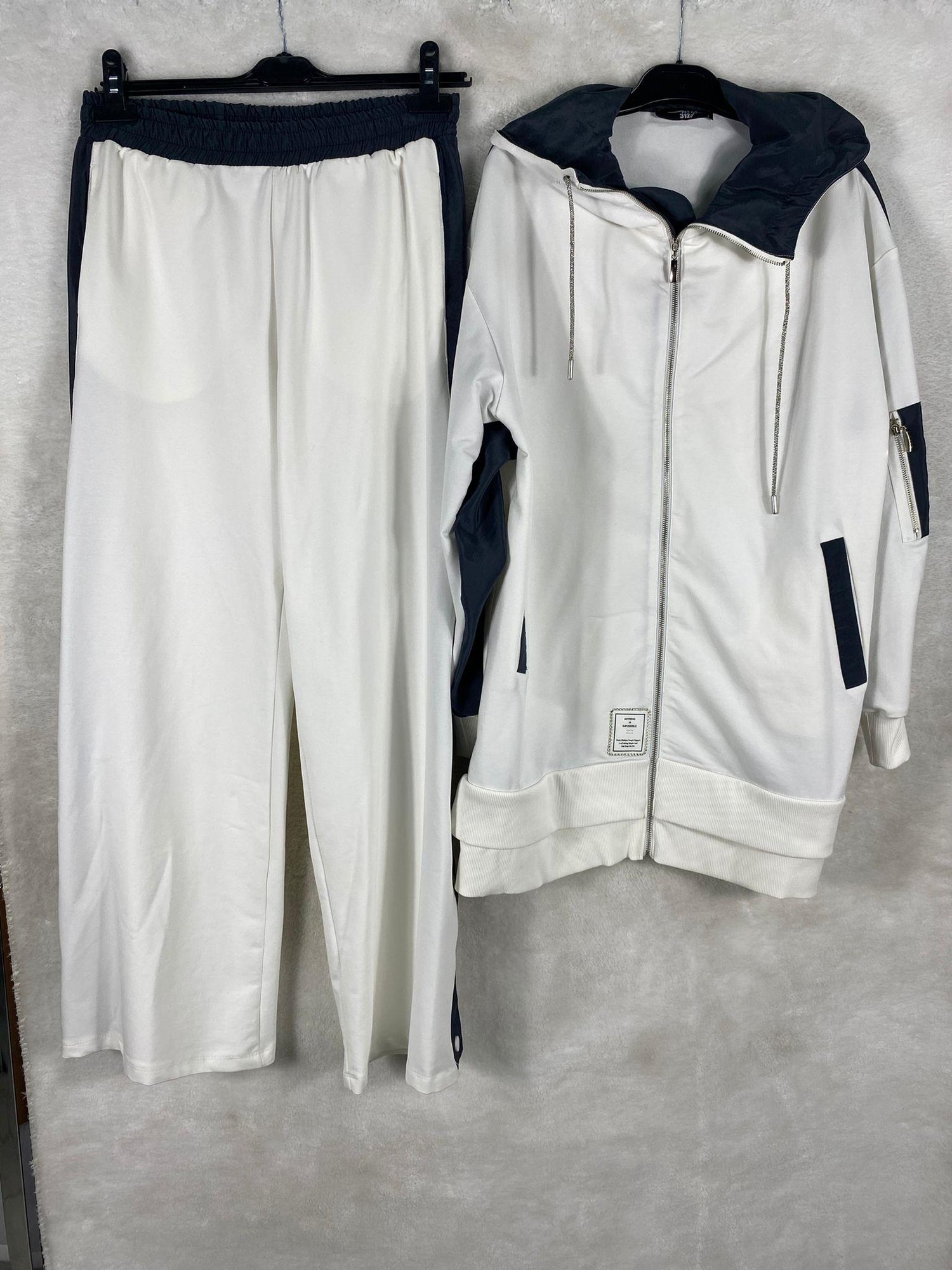 My312 Fermuarlı Pantolonlu Takım 1103 - GRİ