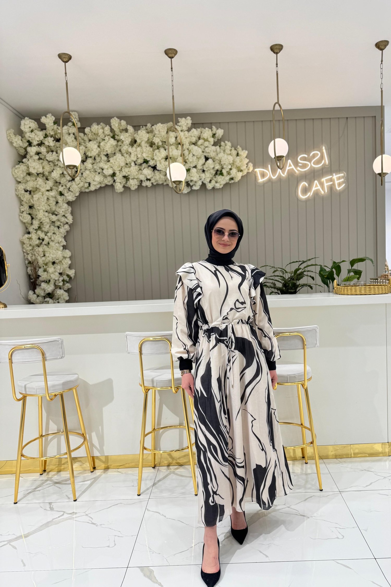 My8 Design Tasarım Elbise 5001 - BEJ