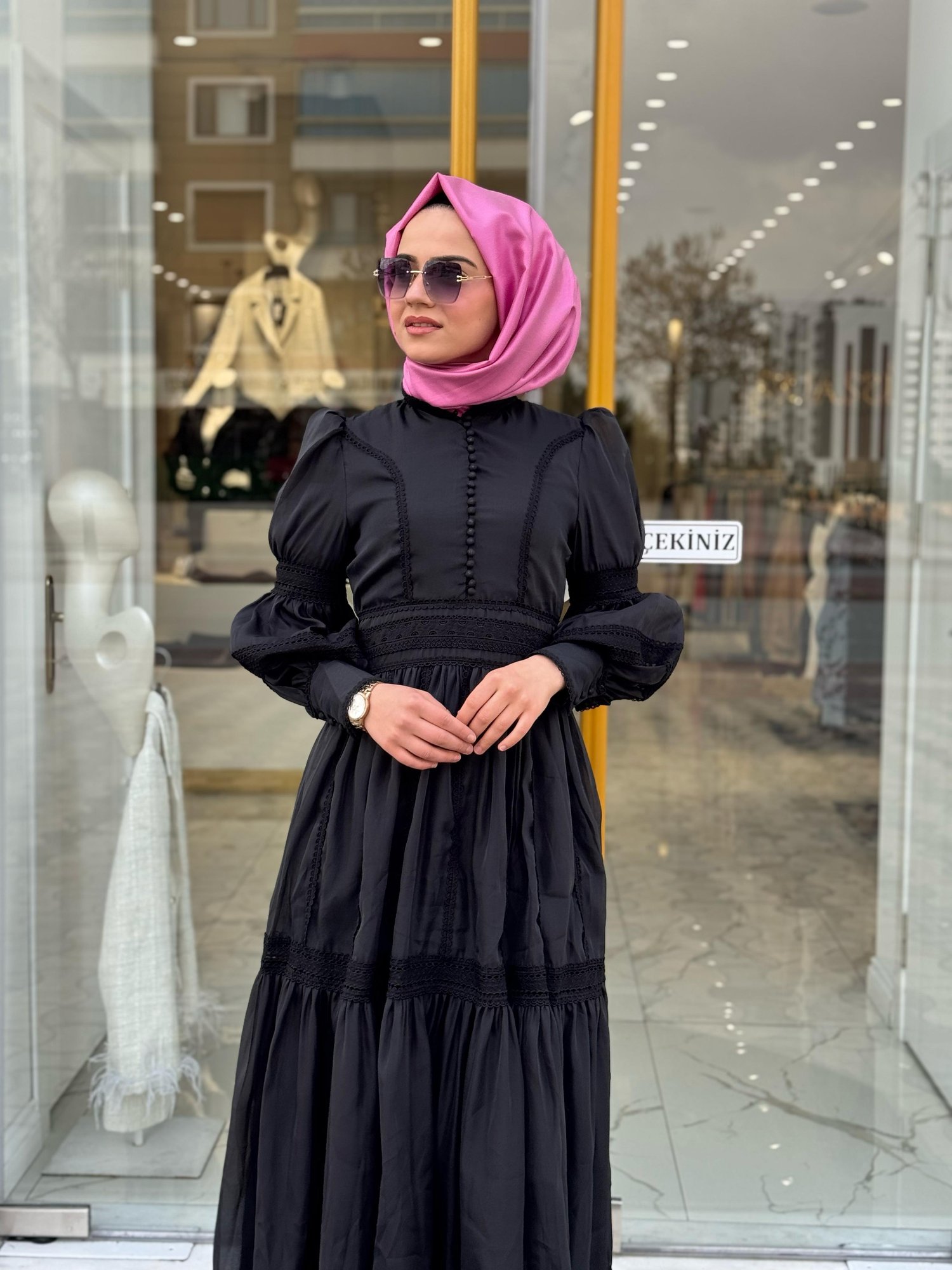 Nily Elbise 3055-P - SİYAH