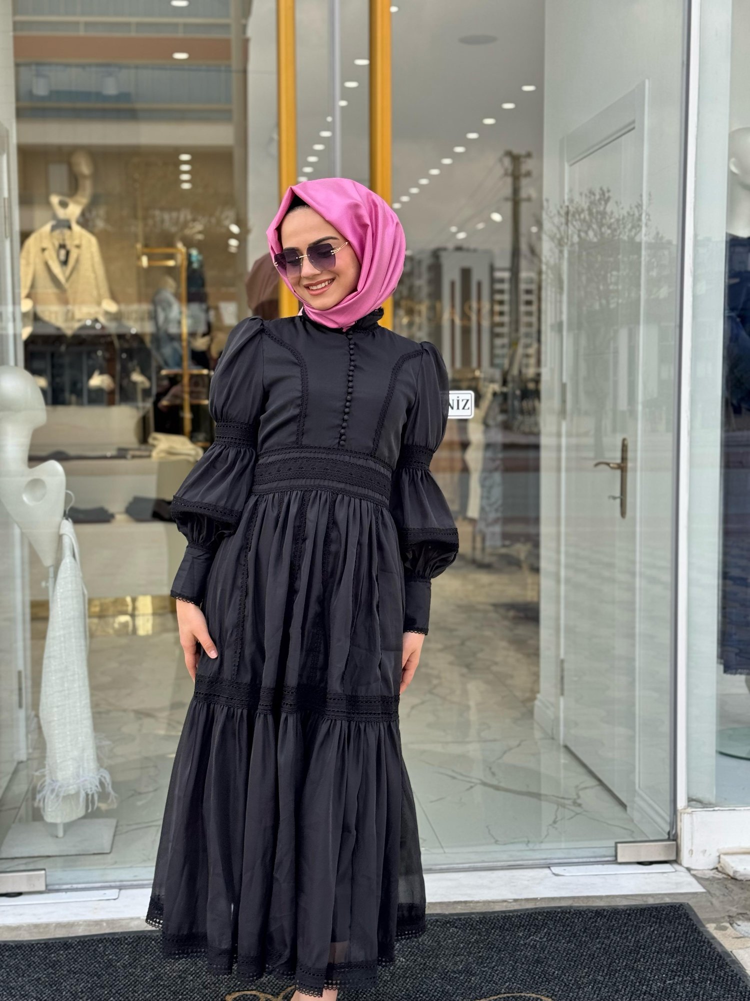 Nily Elbise 3055-P - SİYAH