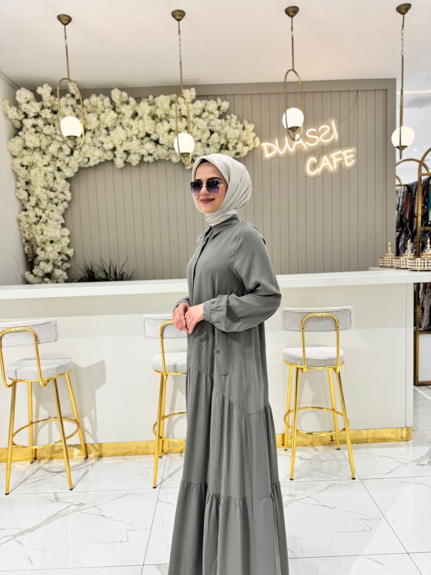 Nurcan Çetin 25135 Elbise  - HAKİ