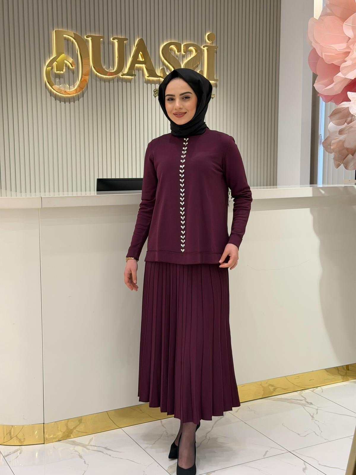 Nuss 1351 Takım  - BORDO