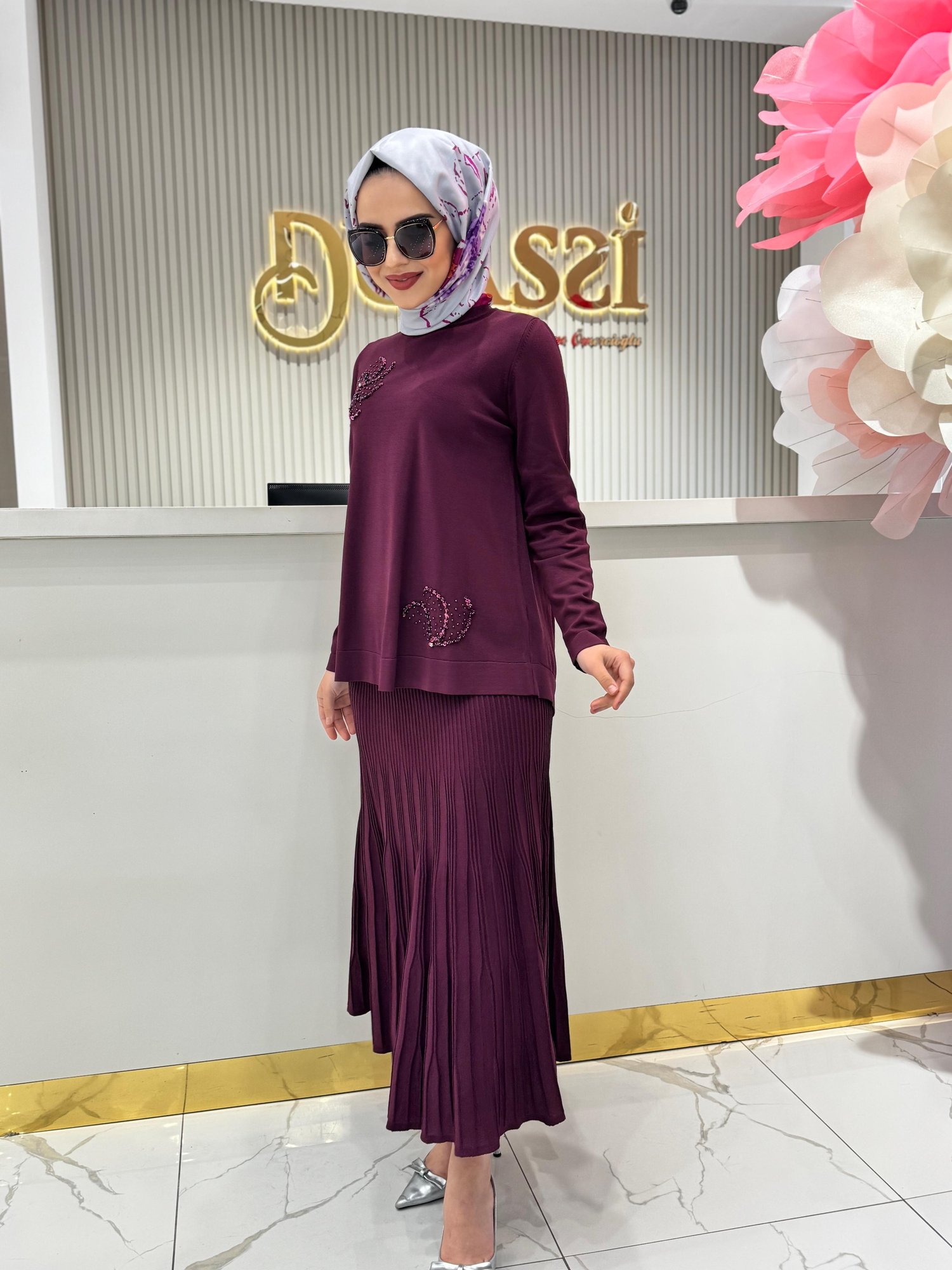 Nuss 1352 Takım  - BORDO