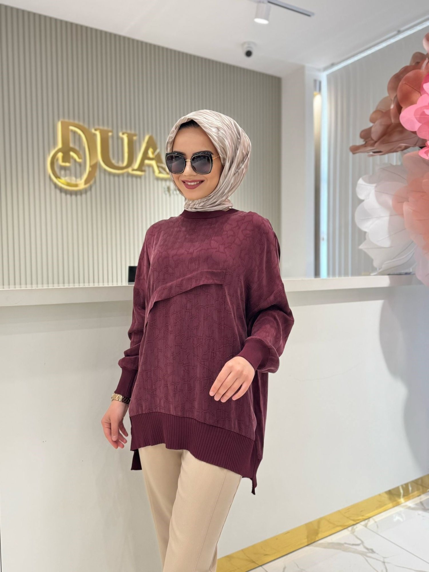 Nuss 3003 Tunik  - BORDO