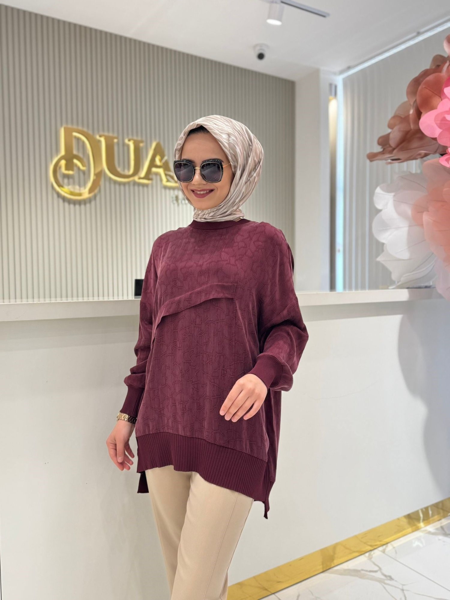 Nuss 3003 Tunik  - BORDO