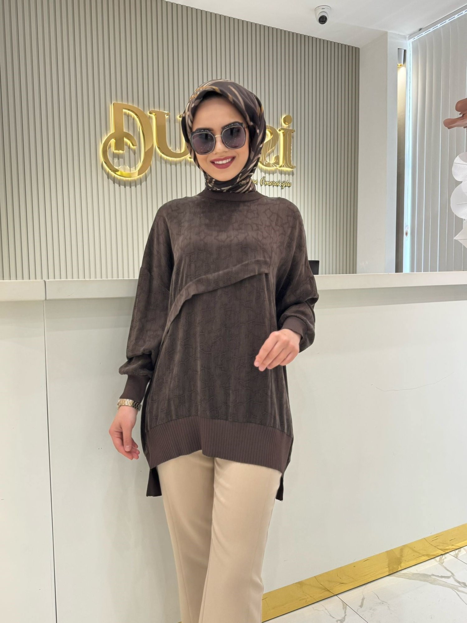 Nuss 3003 Tunik  - KAHVE