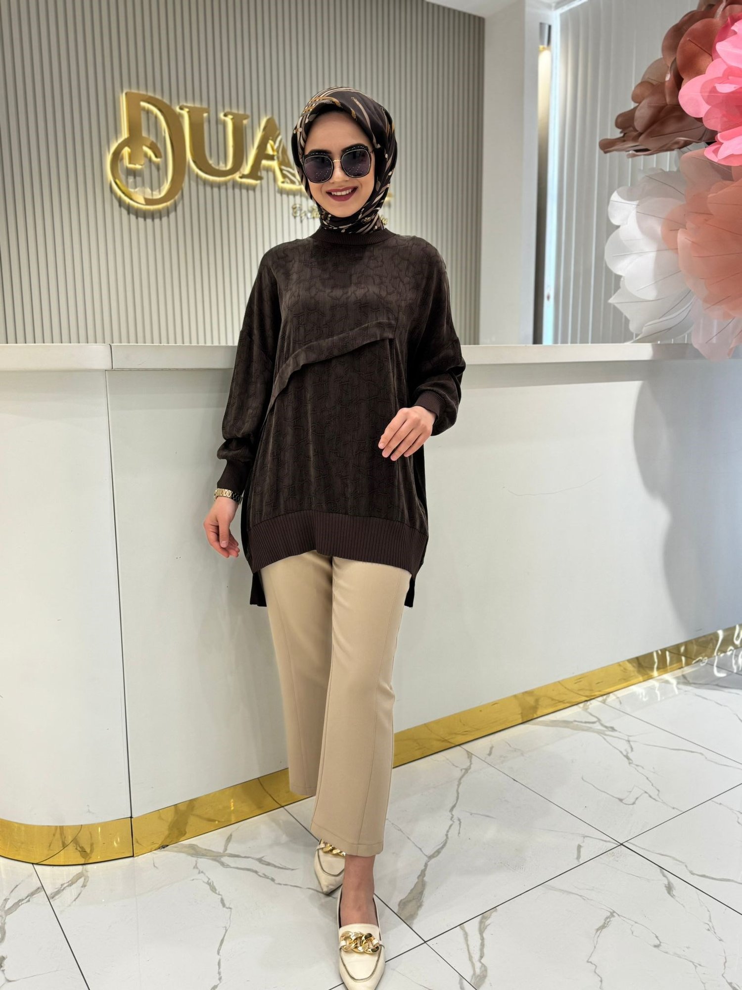 Nuss 3003 Tunik  - KAHVE