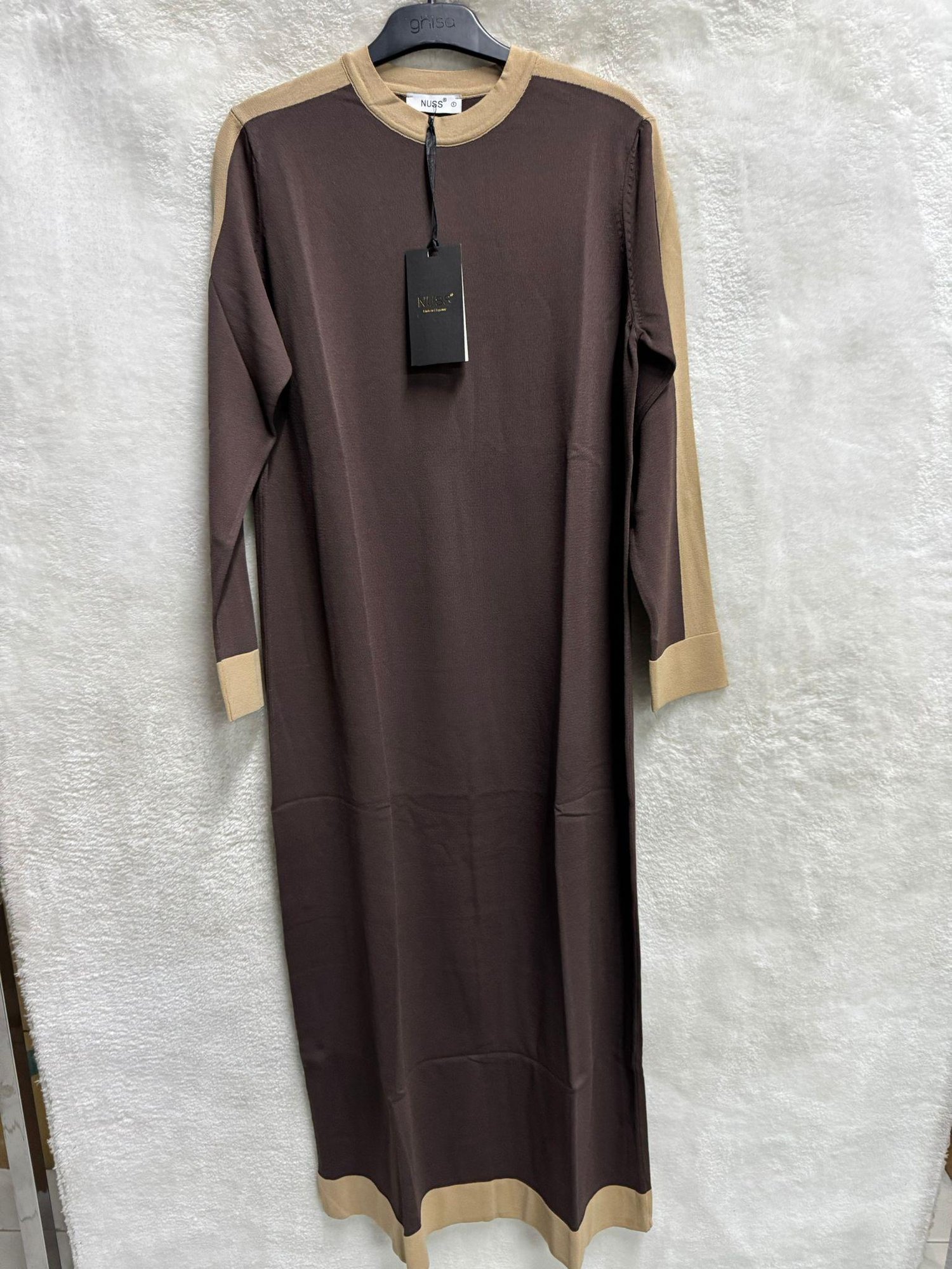 Nuss Elbise 1411 - KAHVE