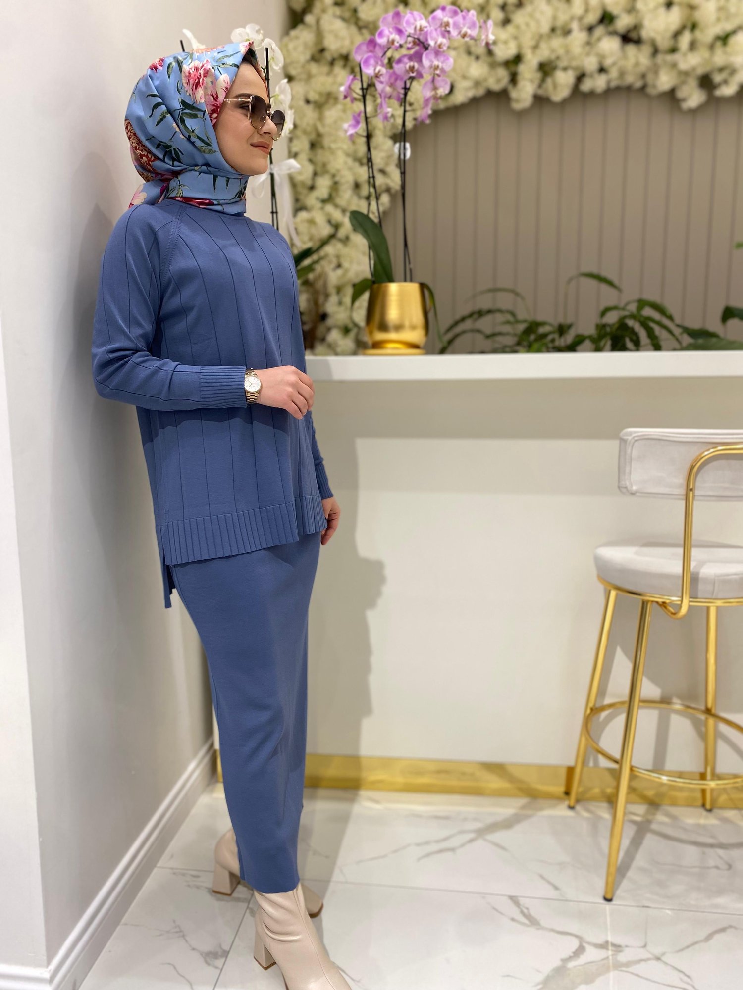 Nuss Takım 1314 - indigo mavi