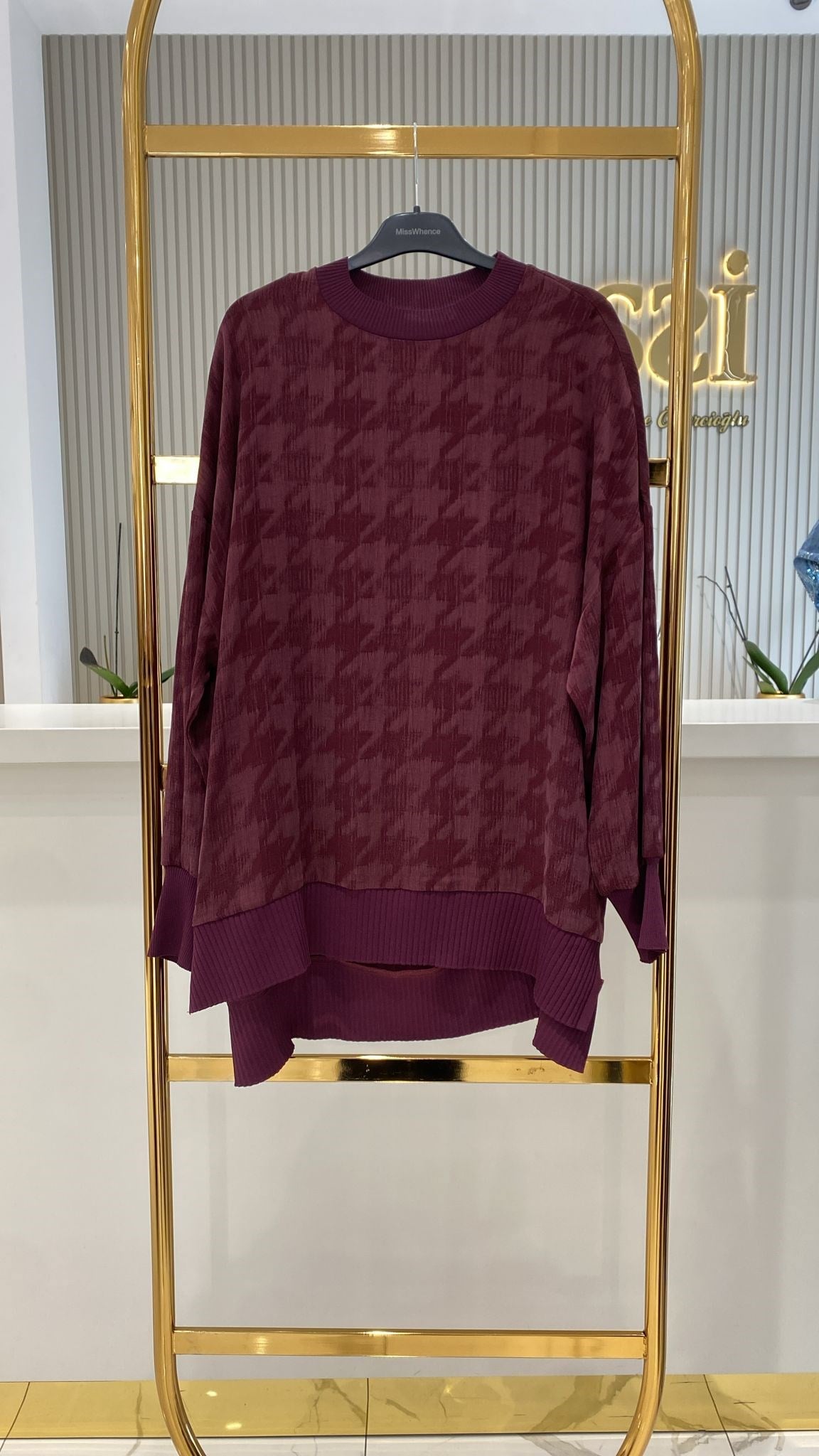 Nuss Tunik 3009-B - BORDO