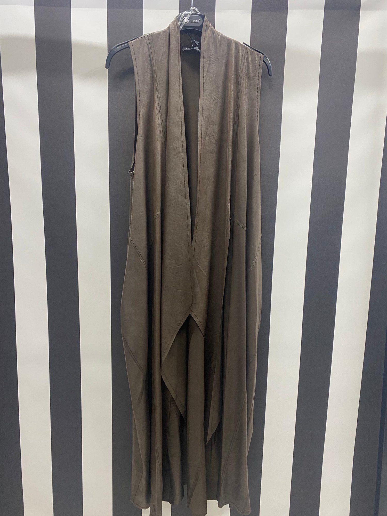 Omuz Dikiş Detaylı Yelek 24241 - KAHVE