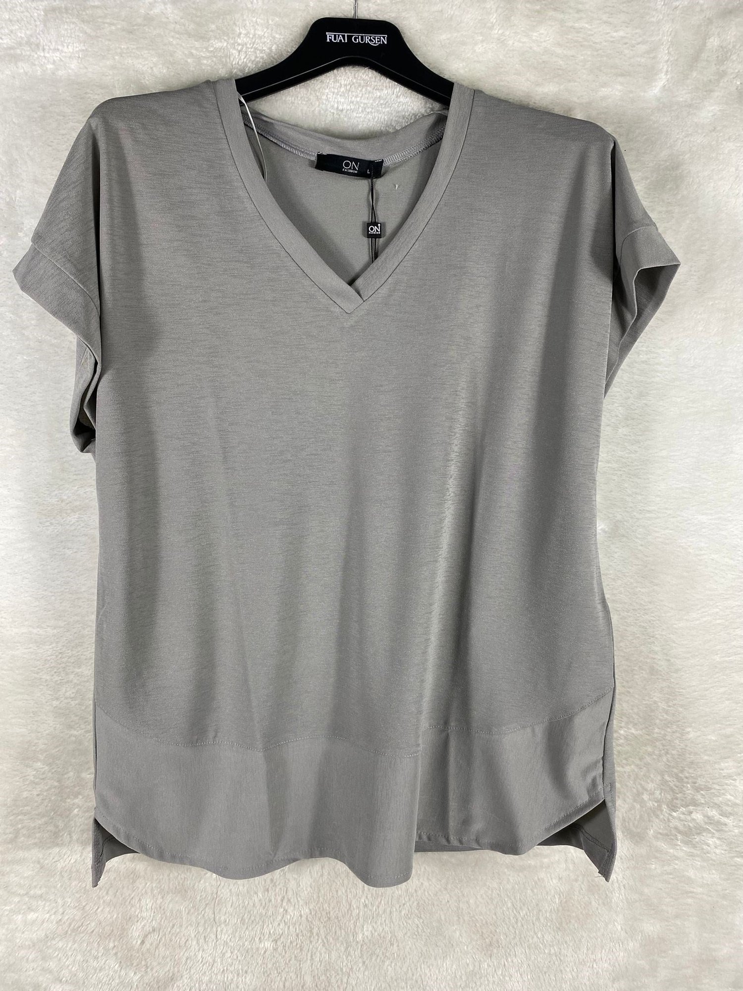 On Triko Bluz 31475 - GRİ