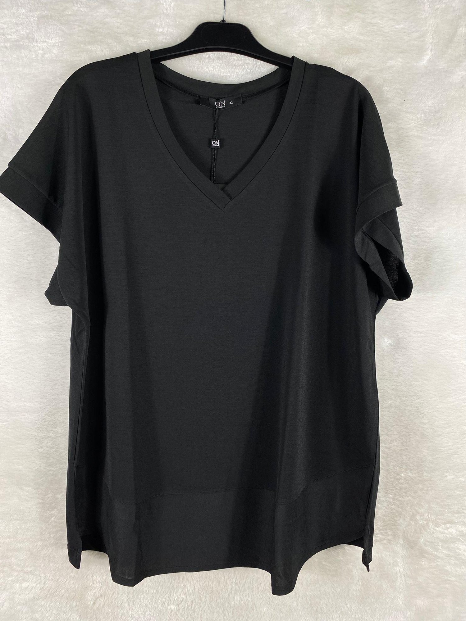 On Triko Bluz 31476 - SİYAH